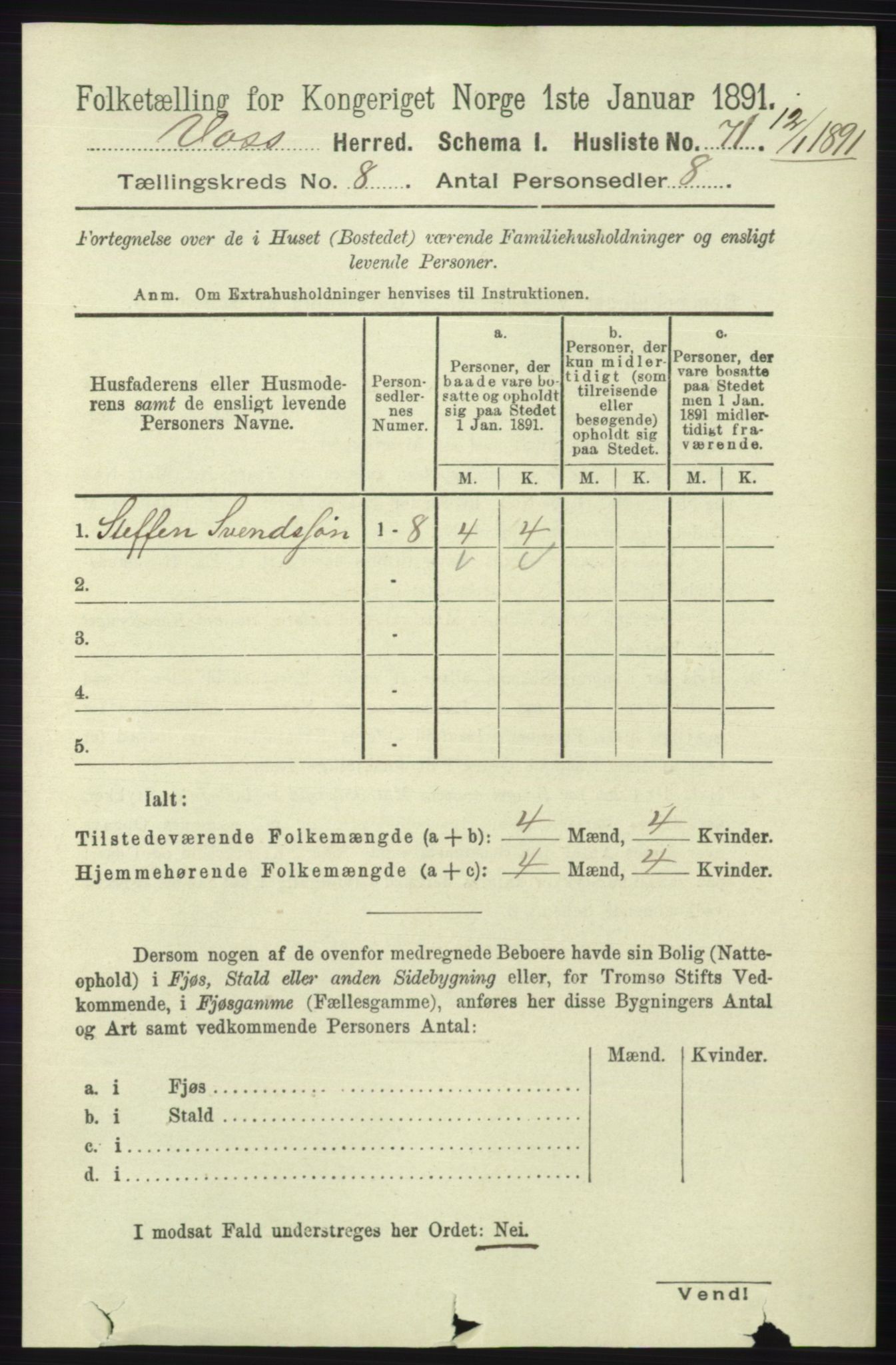 RA, Folketelling 1891 for 1235 Voss herred, 1891, s. 4221