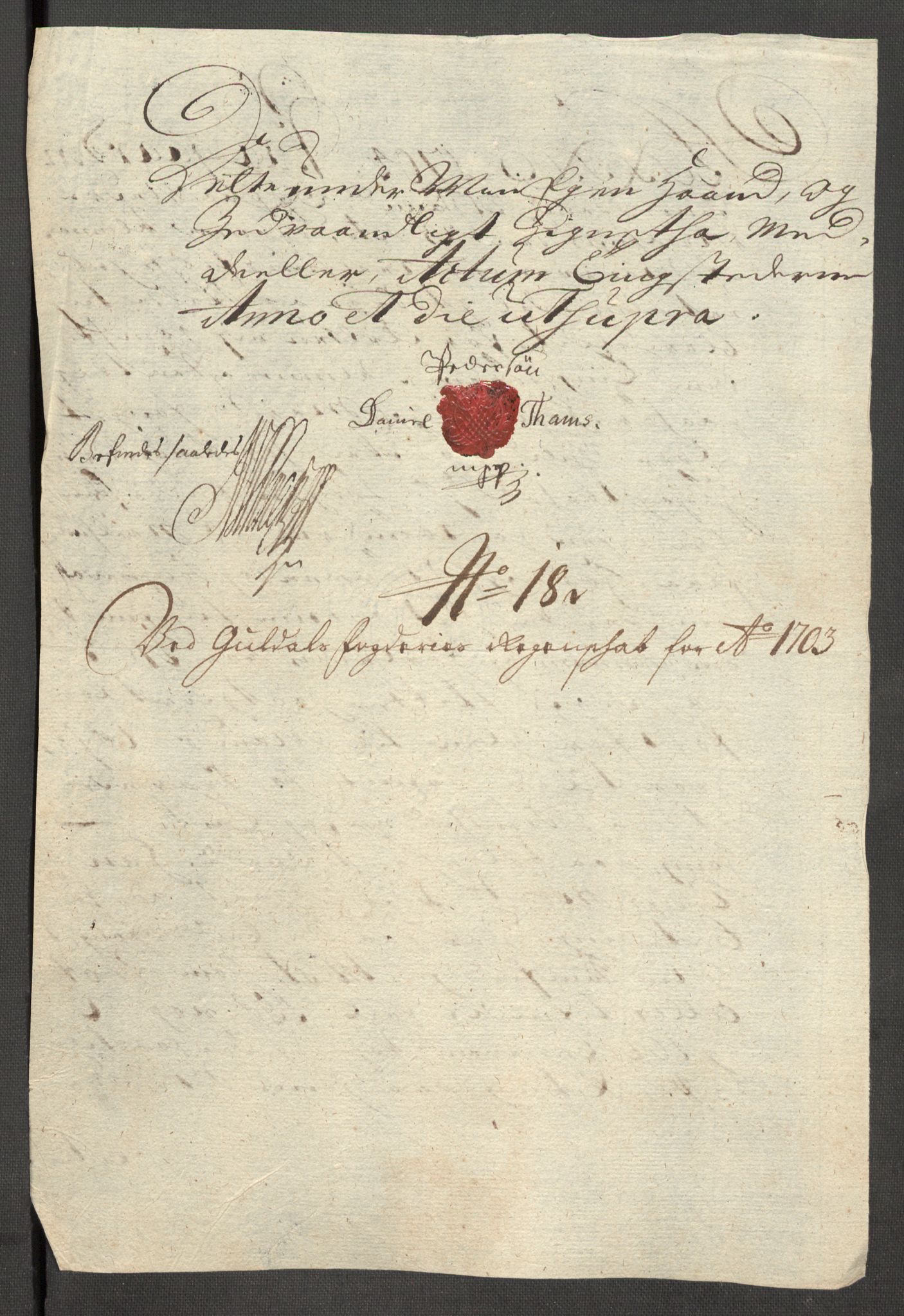 Rentekammeret inntil 1814, Reviderte regnskaper, Fogderegnskap, RA/EA-4092/R60/L3953: Fogderegnskap Orkdal og Gauldal, 1703, s. 374