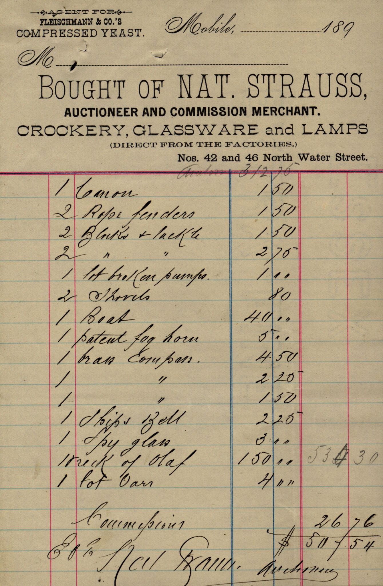 Pa 63 - Østlandske skibsassuranceforening, VEMU/A-1079/G/Ga/L0028/0005: Havaridokumenter / Tjømø, Magnolia, Caroline, Olaf, Stjernen, 1892, s. 110