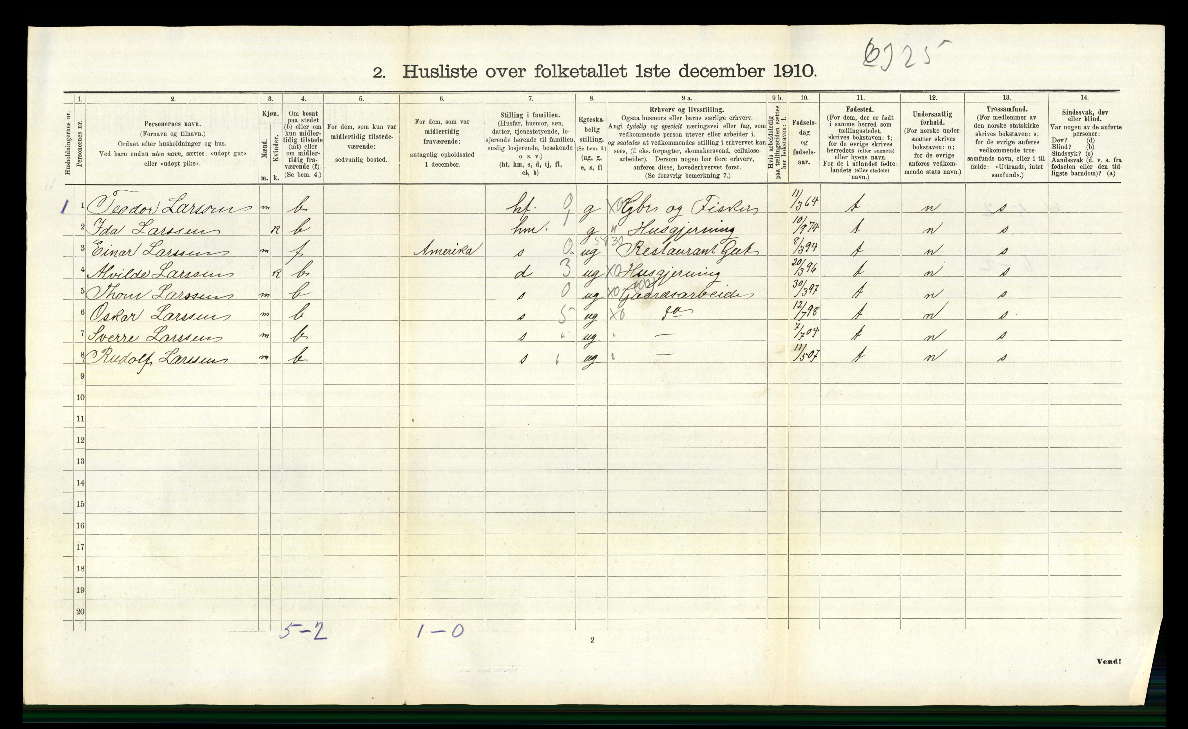 RA, Folketelling 1910 for 1030 Spangereid herred, 1910, s. 228