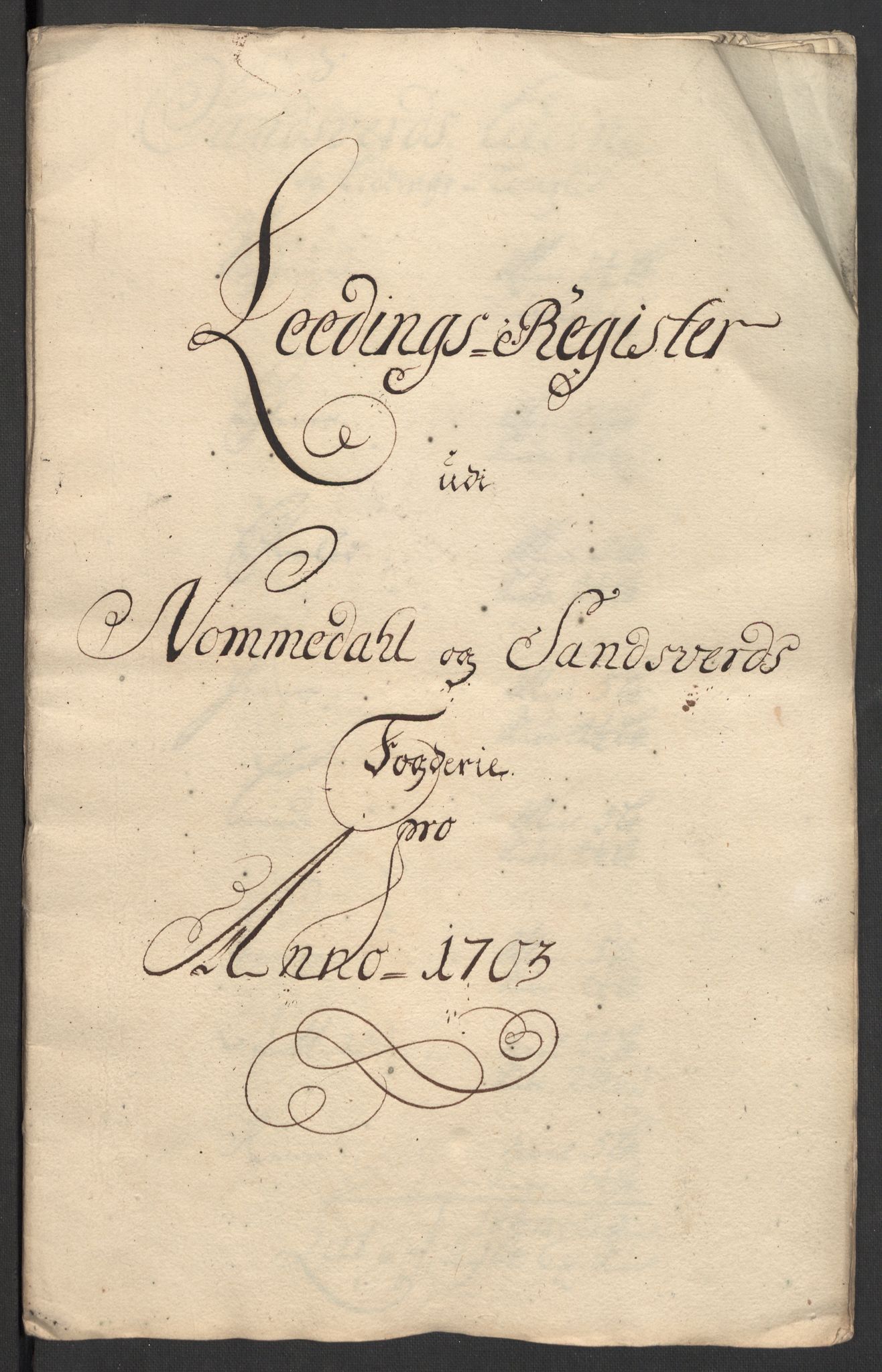 Rentekammeret inntil 1814, Reviderte regnskaper, Fogderegnskap, RA/EA-4092/R24/L1581: Fogderegnskap Numedal og Sandsvær, 1703, s. 21