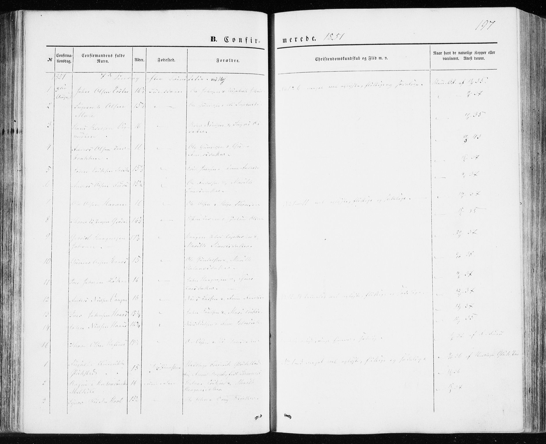 Ministerialprotokoller, klokkerbøker og fødselsregistre - Møre og Romsdal, SAT/A-1454/590/L1013: Ministerialbok nr. 590A05, 1847-1877, s. 197