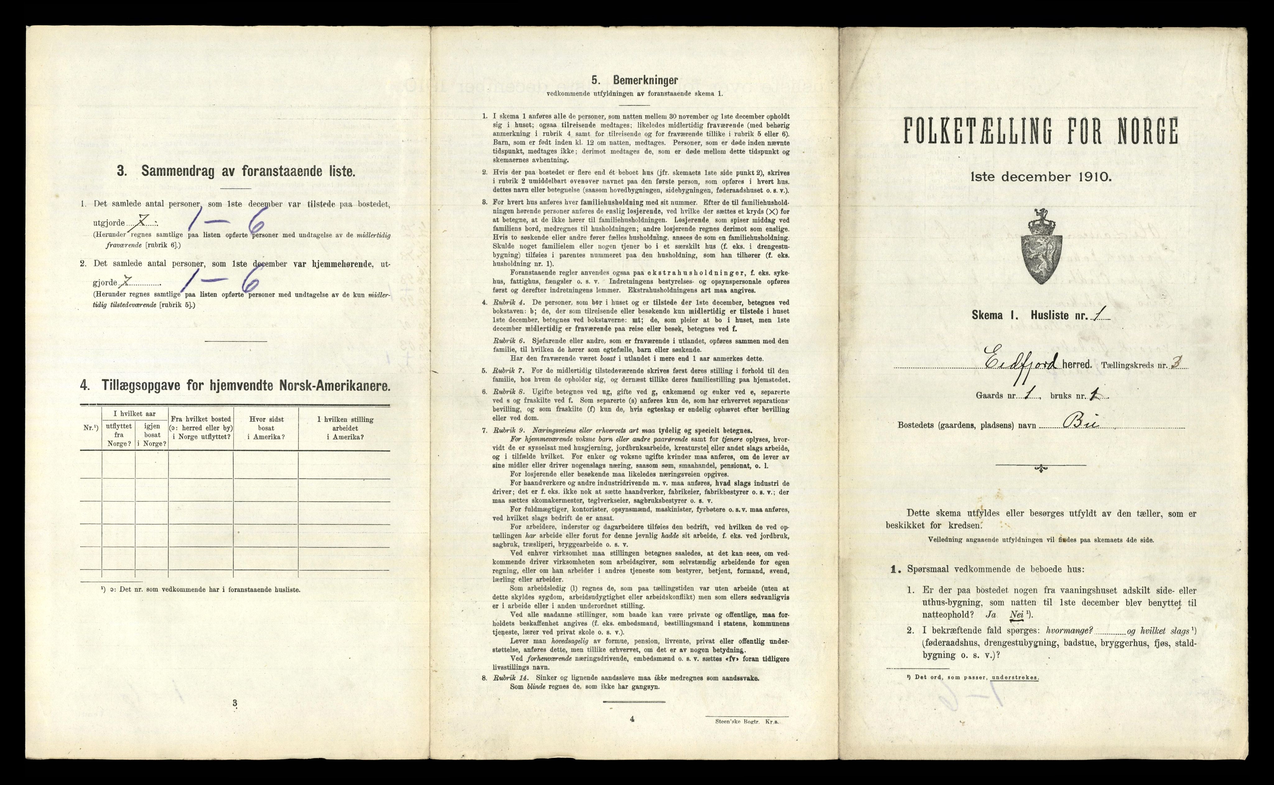 RA, Folketelling 1910 for 1232 Eidfjord herred, 1910, s. 229