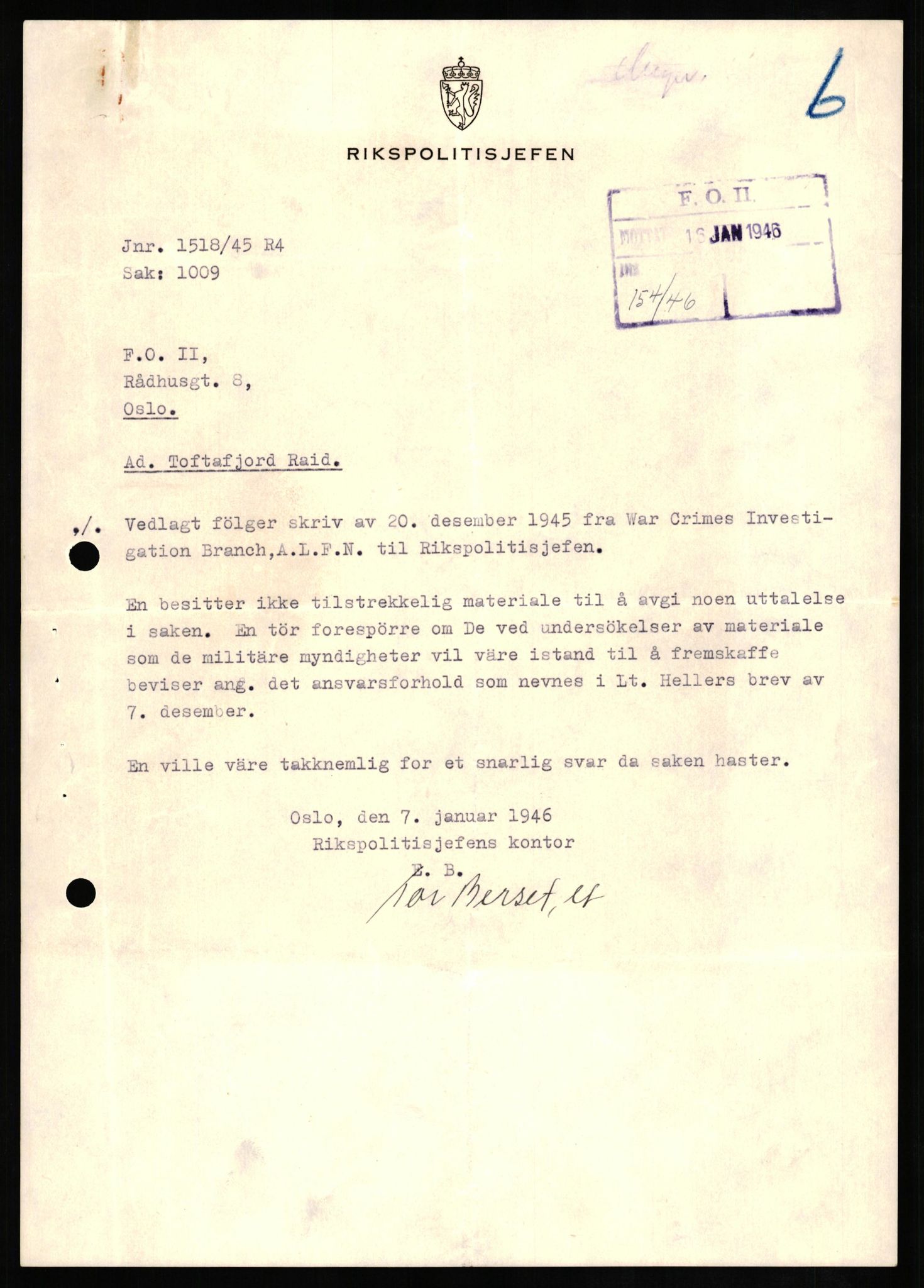 Forsvaret, Forsvarets overkommando II, RA/RAFA-3915/D/Db/L0014: CI Questionaires. Tyske okkupasjonsstyrker i Norge. Tyskere., 1945-1946, s. 387