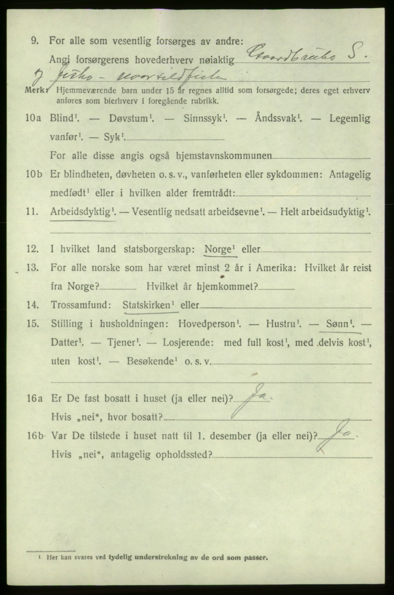 SAB, Folketelling 1920 for 1220 Bremnes herred, 1920, s. 4035