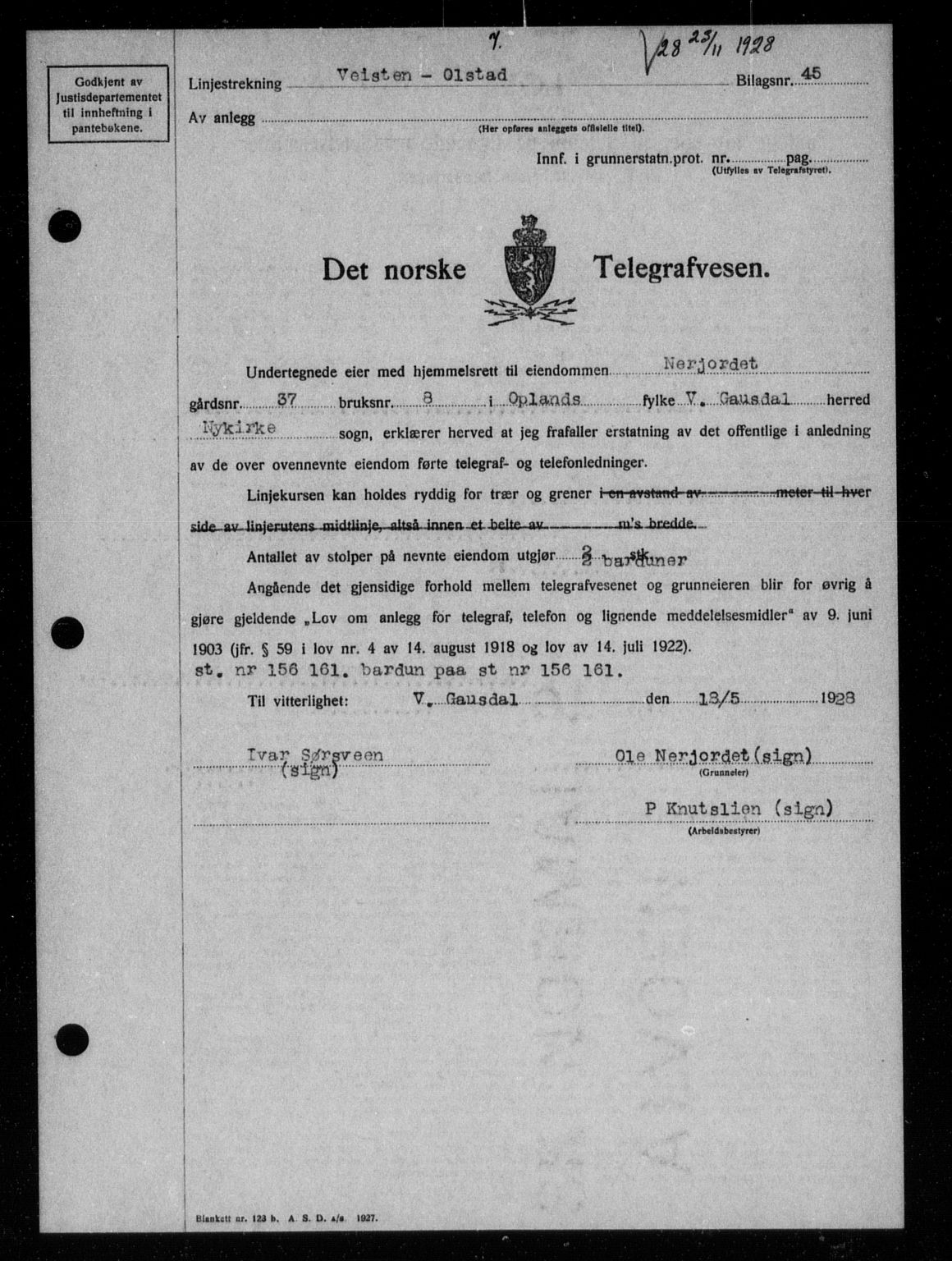 Sør-Gudbrandsdal tingrett, AV/SAH-TING-004/H/Hb/Hbb/L0019: Pantebok nr. II 19, 1928-1929, s. 7