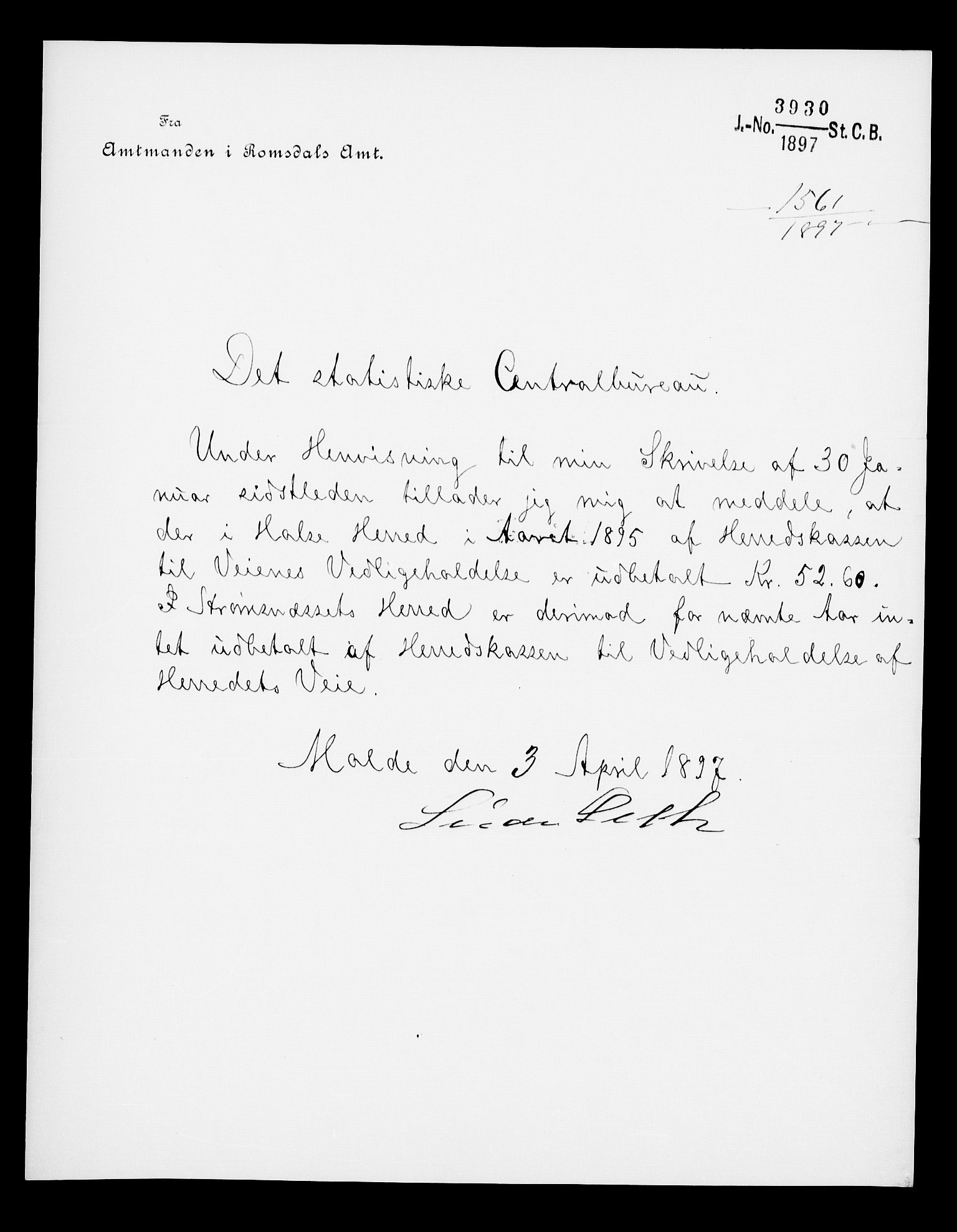 Statistisk sentralbyrå, Næringsøkonomiske emner, Generelt - Amtmennenes femårsberetninger, RA/S-2233/F/Fa/L0083: --, 1891-1895, s. 2