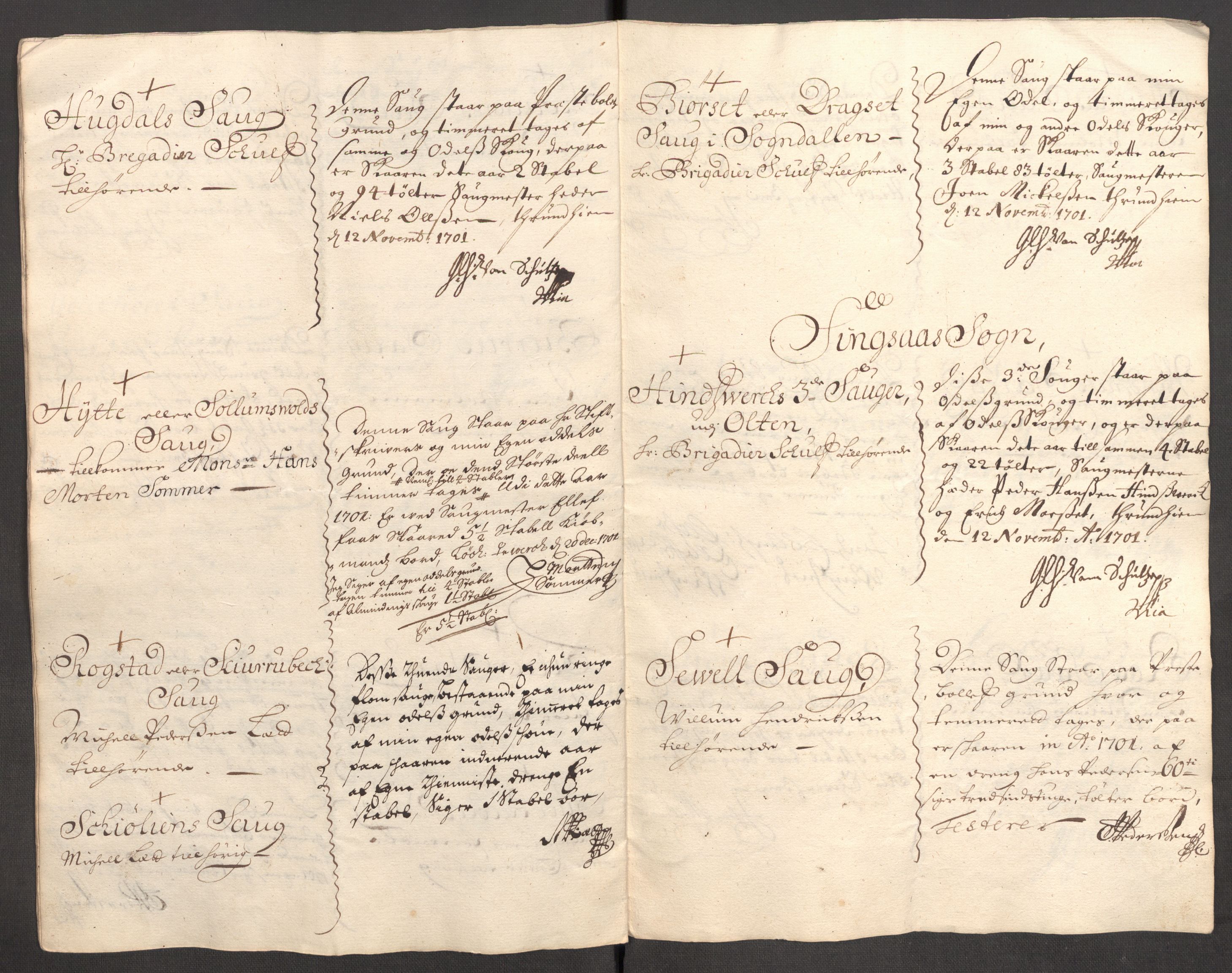 Rentekammeret inntil 1814, Reviderte regnskaper, Fogderegnskap, RA/EA-4092/R60/L3951: Fogderegnskap Orkdal og Gauldal, 1701, s. 220