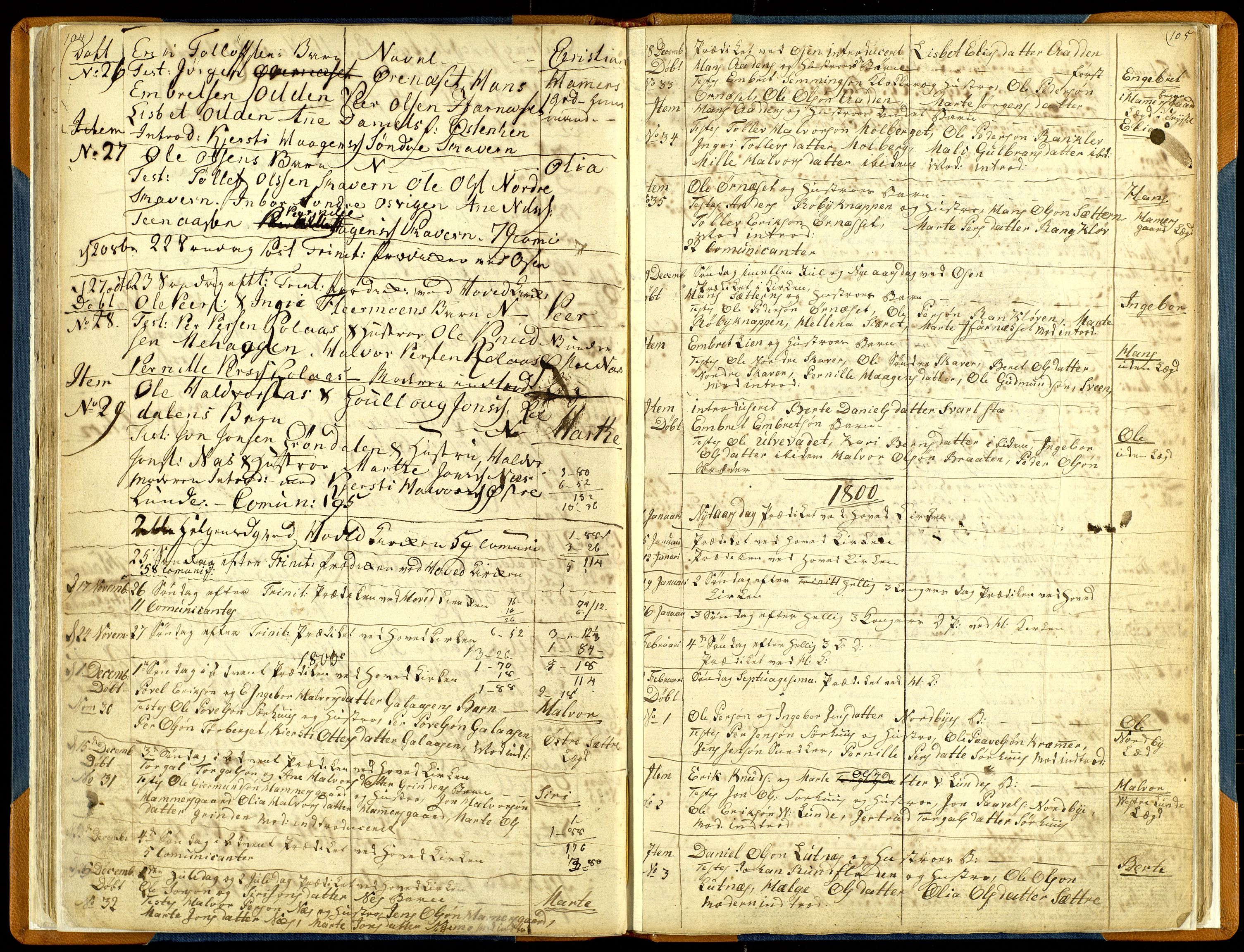 Trysil prestekontor, AV/SAH-PREST-046/H/Ha/Haa/L0001: Ministerialbok nr. 1, 1781-1800, s. 104-105