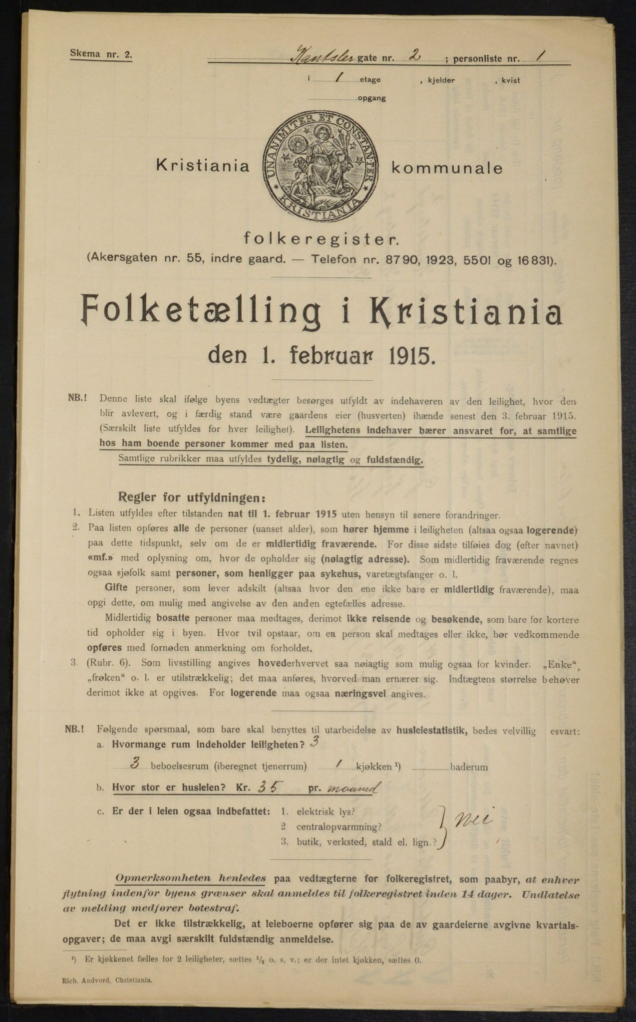 OBA, Kommunal folketelling 1.2.1915 for Kristiania, 1915, s. 47547