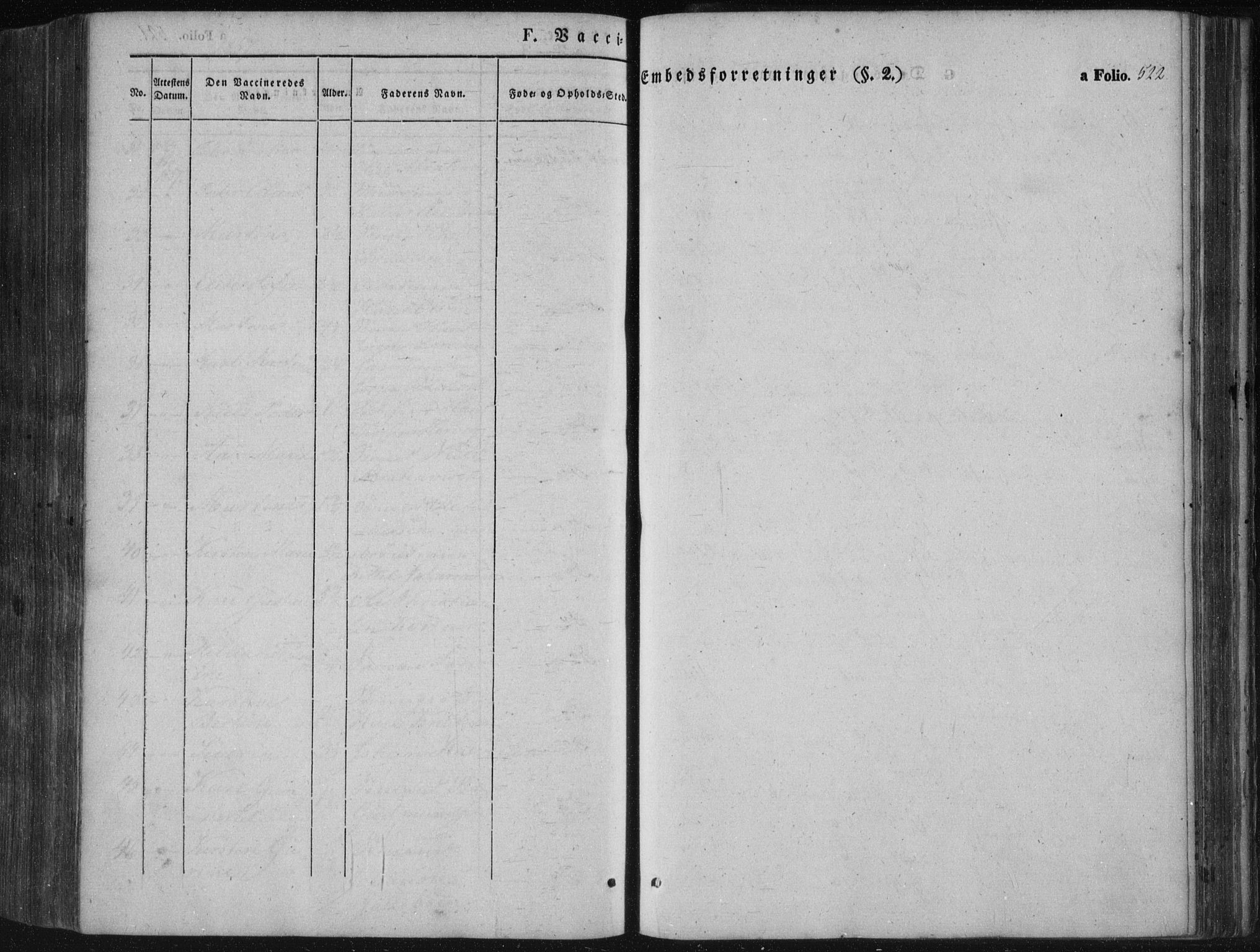 Porsgrunn kirkebøker , SAKO/A-104/F/Fa/L0006: Ministerialbok nr. 6, 1841-1857, s. 522