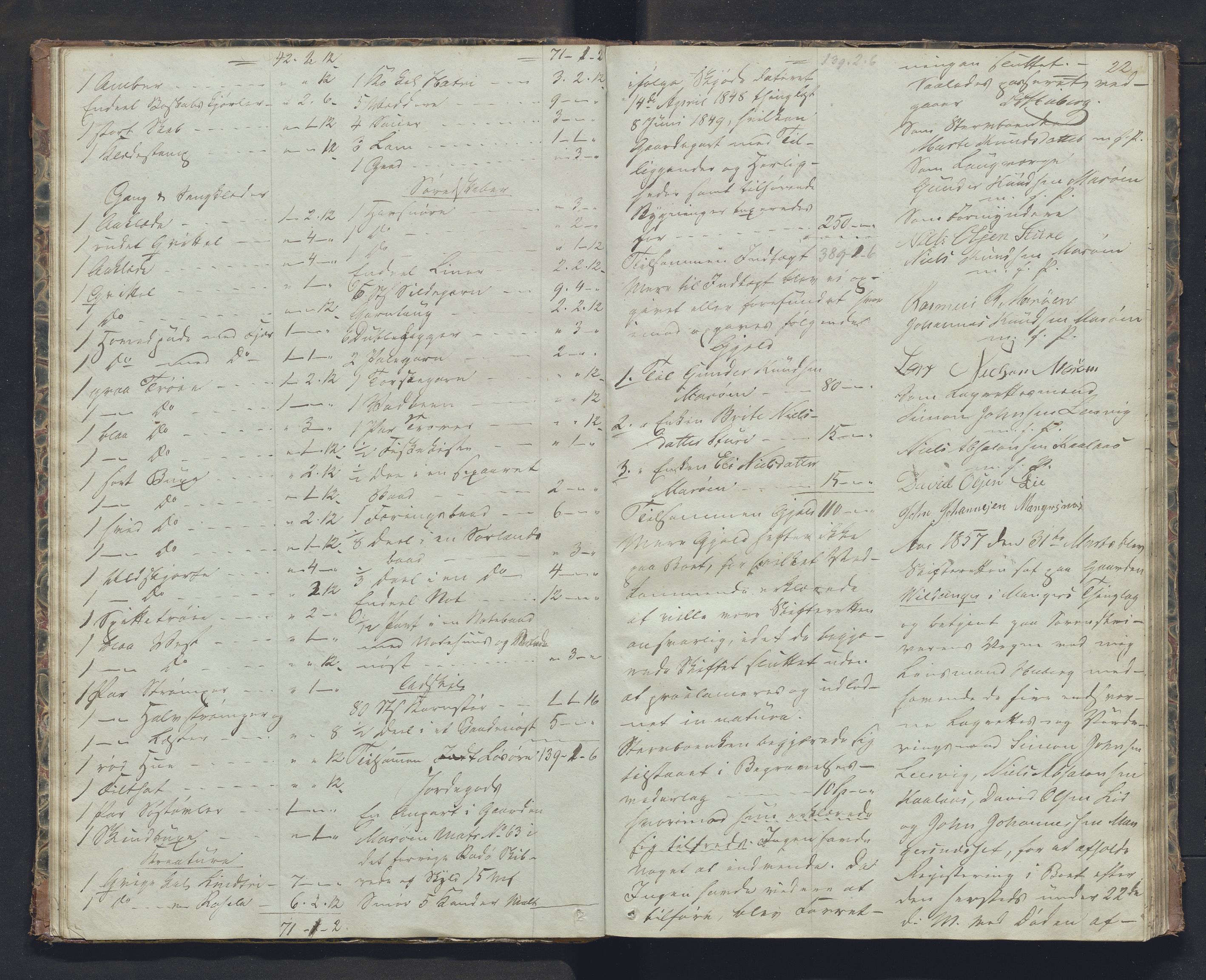 Nordhordland sorenskrivar, SAB/A-2901/1/H/Hb/L0019: Registreringsprotokollar, 1856-1859, s. 22