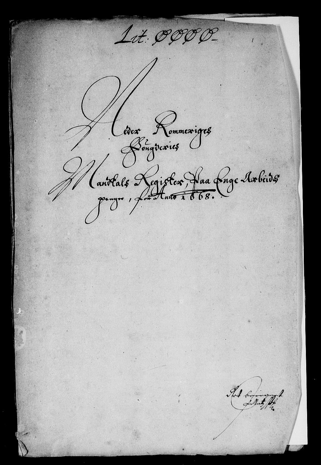 Rentekammeret inntil 1814, Reviderte regnskaper, Stiftamtstueregnskaper, Landkommissariatet på Akershus og Akershus stiftamt, AV/RA-EA-5869/R/Rb/L0053: Akershus stiftamt, 1668