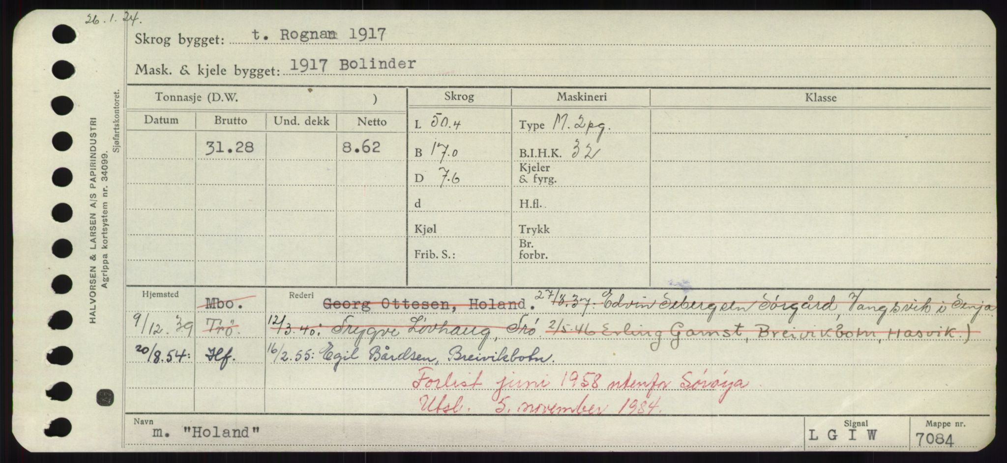 Sjøfartsdirektoratet med forløpere, Skipsmålingen, AV/RA-S-1627/H/Hd/L0016: Fartøy, Hid-Holg, s. 165