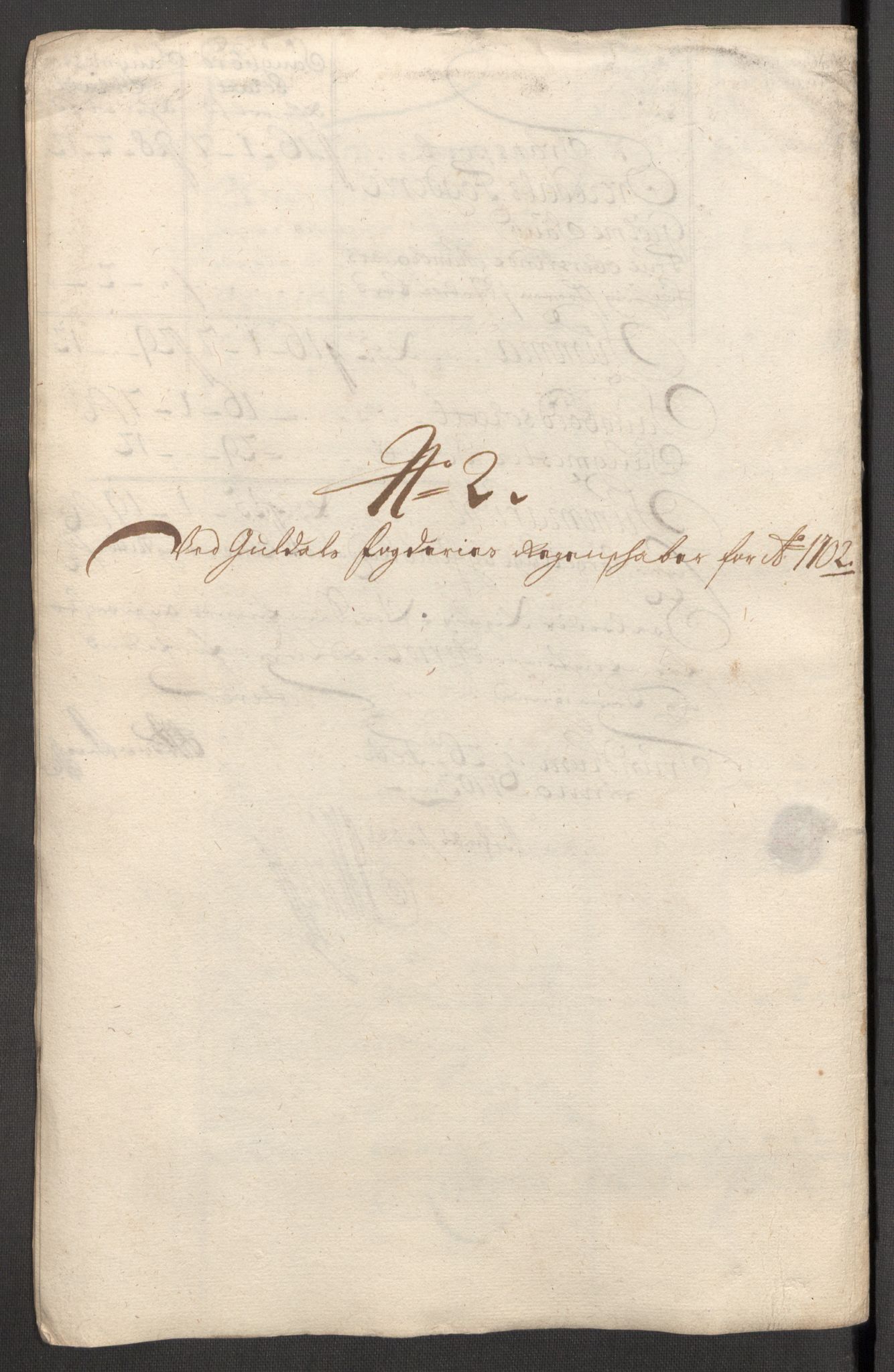 Rentekammeret inntil 1814, Reviderte regnskaper, Fogderegnskap, RA/EA-4092/R60/L3952: Fogderegnskap Orkdal og Gauldal, 1702, s. 268