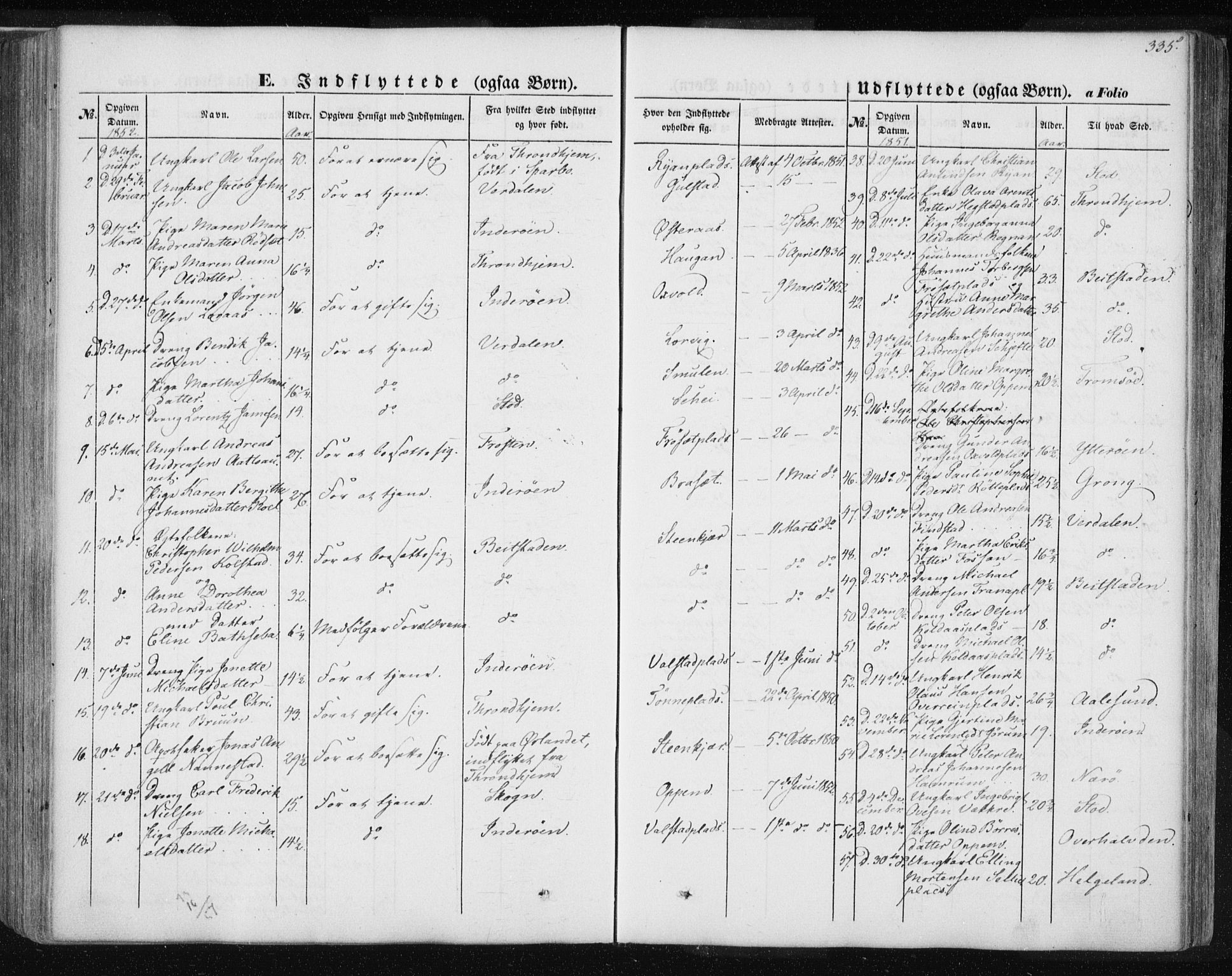 Ministerialprotokoller, klokkerbøker og fødselsregistre - Nord-Trøndelag, SAT/A-1458/735/L0342: Ministerialbok nr. 735A07 /1, 1849-1862, s. 335