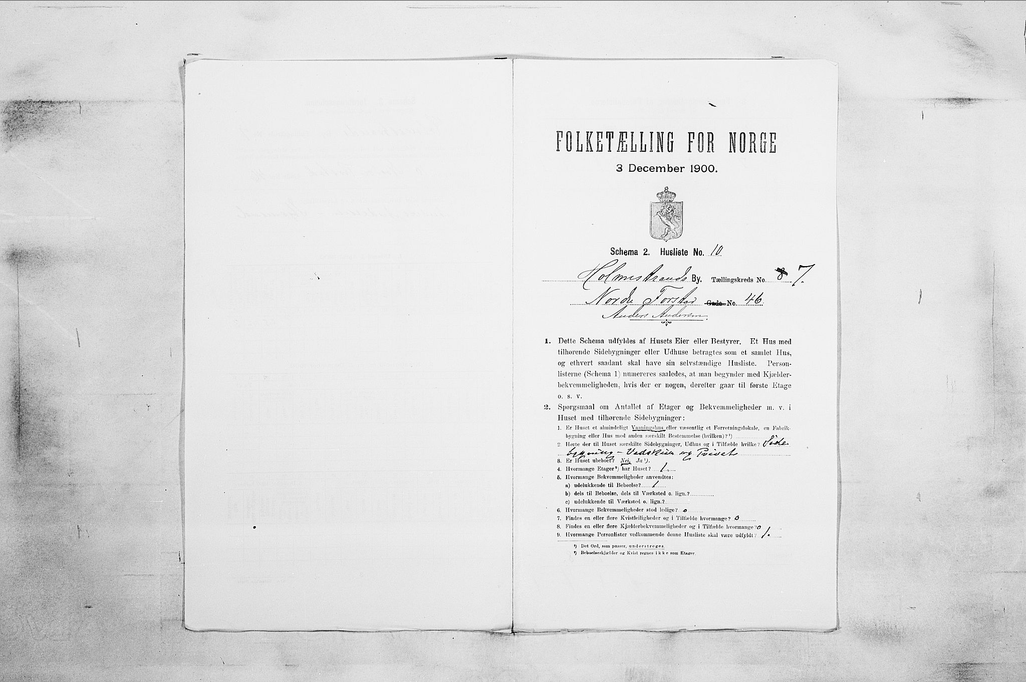 RA, Folketelling 1900 for 0702 Holmestrand kjøpstad, 1900, s. 1547