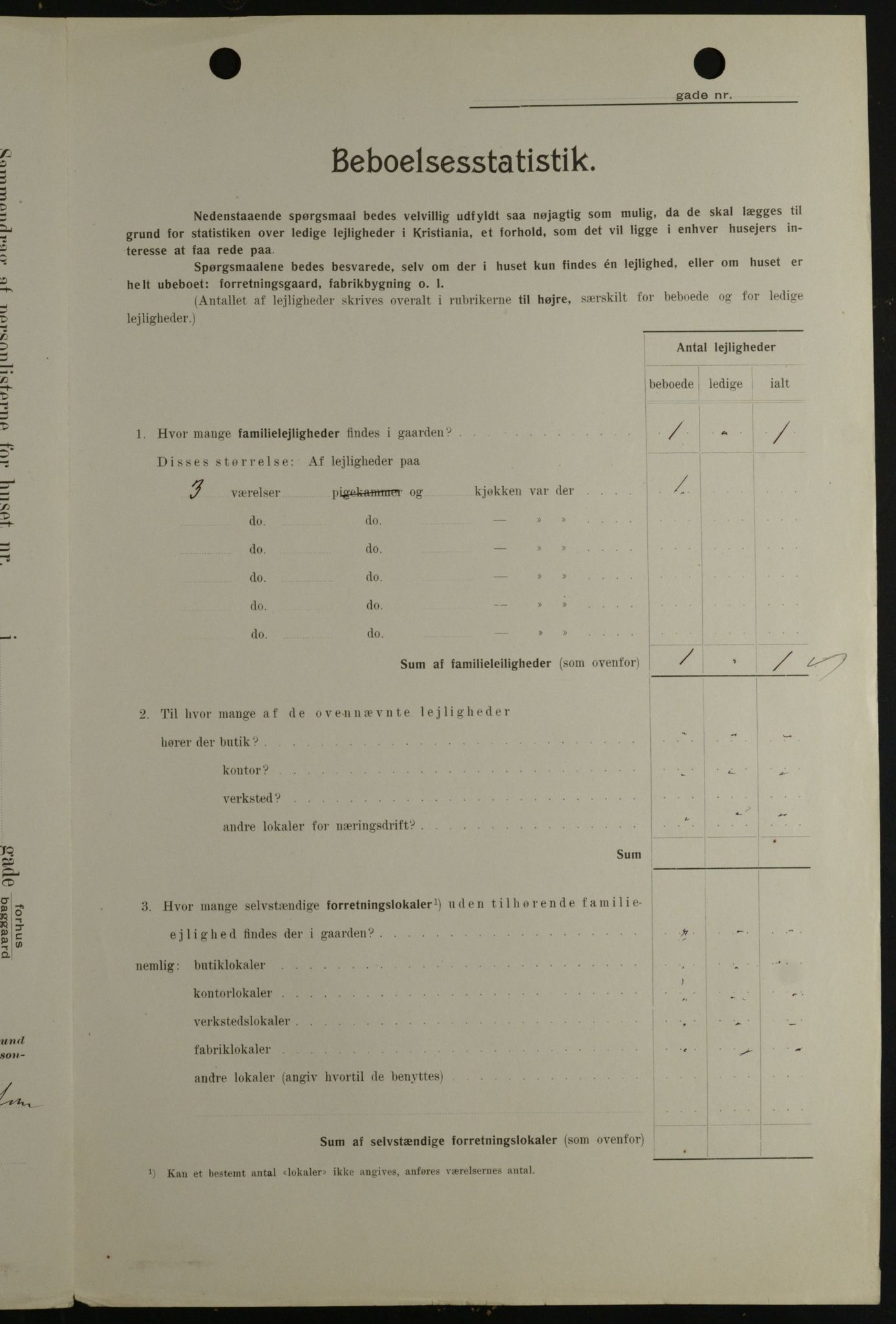 OBA, Kommunal folketelling 1.2.1908 for Kristiania kjøpstad, 1908, s. 19777