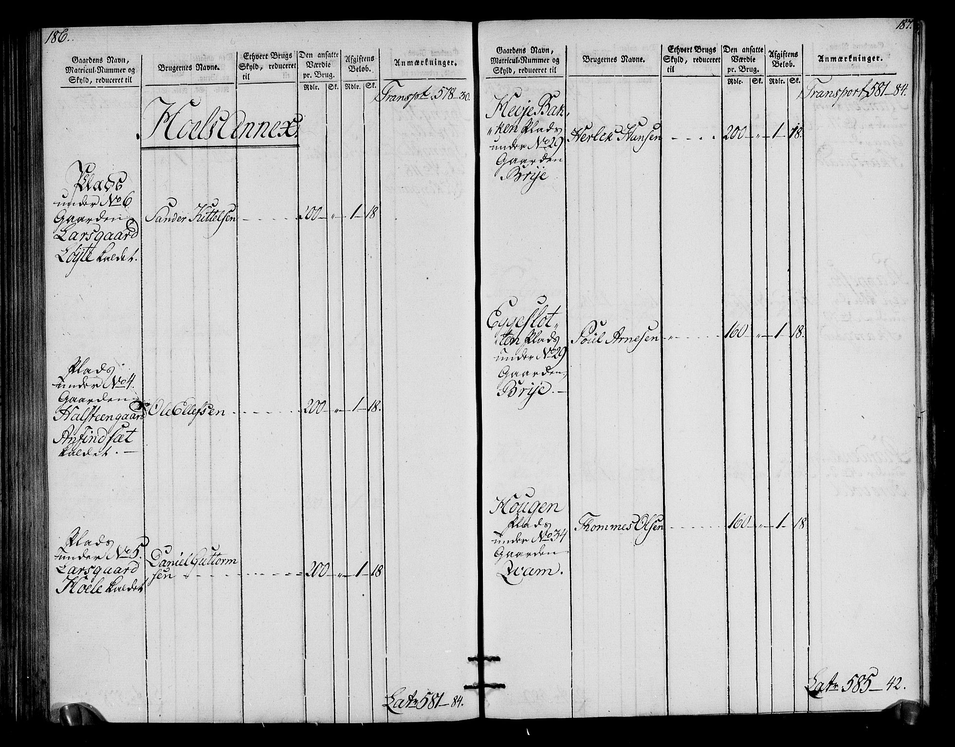 Rentekammeret inntil 1814, Realistisk ordnet avdeling, AV/RA-EA-4070/N/Ne/Nea/L0050: Ringerike og Hallingdal fogderi. Oppebørselsregister for Hallingdal, 1803-1804, s. 97