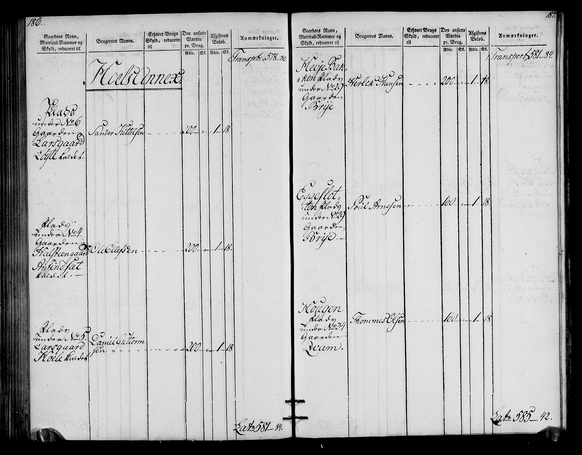 Rentekammeret inntil 1814, Realistisk ordnet avdeling, RA/EA-4070/N/Ne/Nea/L0050: Ringerike og Hallingdal fogderi. Oppebørselsregister for Hallingdal, 1803-1804, s. 97