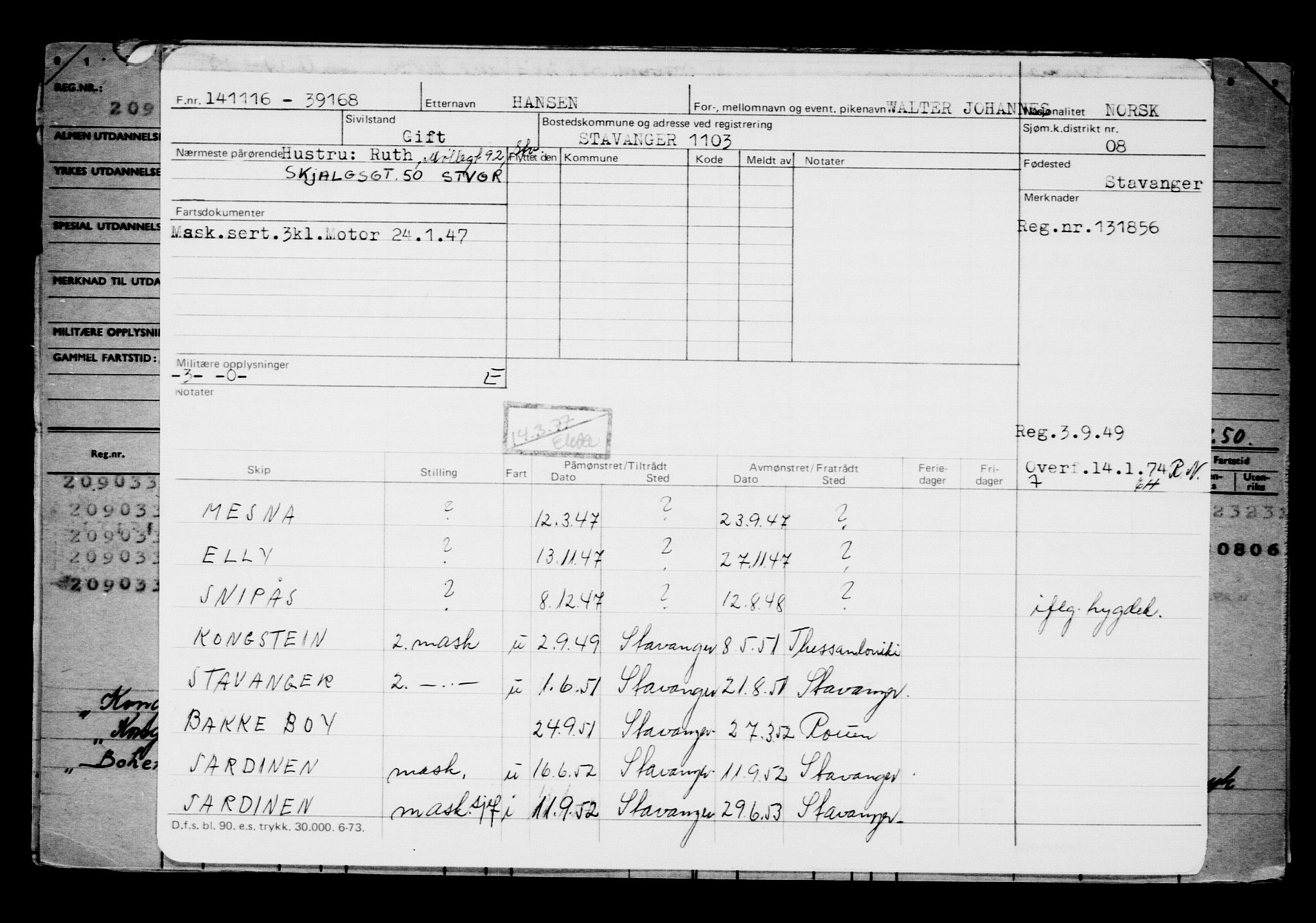 Direktoratet for sjømenn, AV/RA-S-3545/G/Gb/L0143: Hovedkort, 1916, s. 717