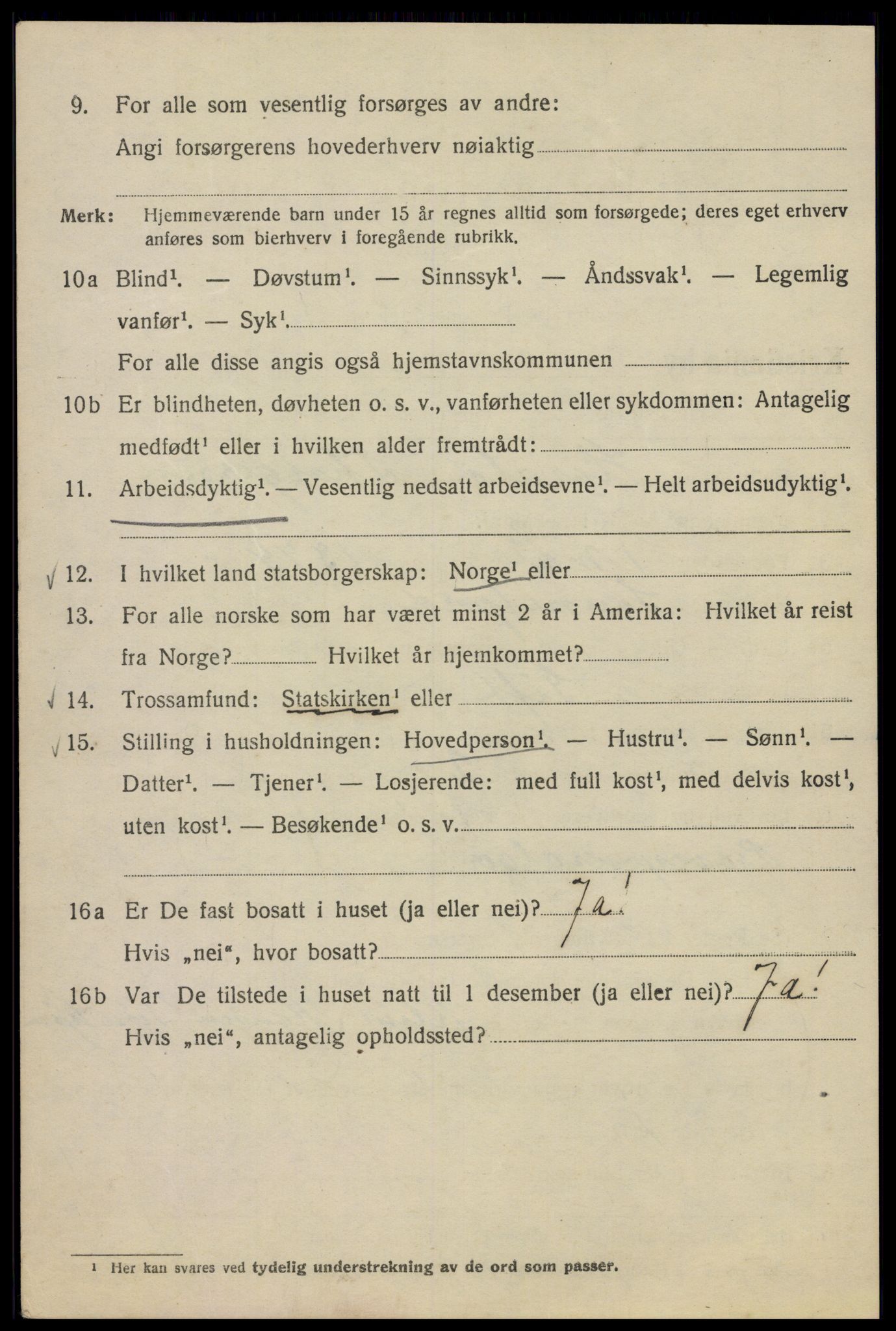 SAO, Folketelling 1920 for 0301 Kristiania kjøpstad, 1920, s. 272416