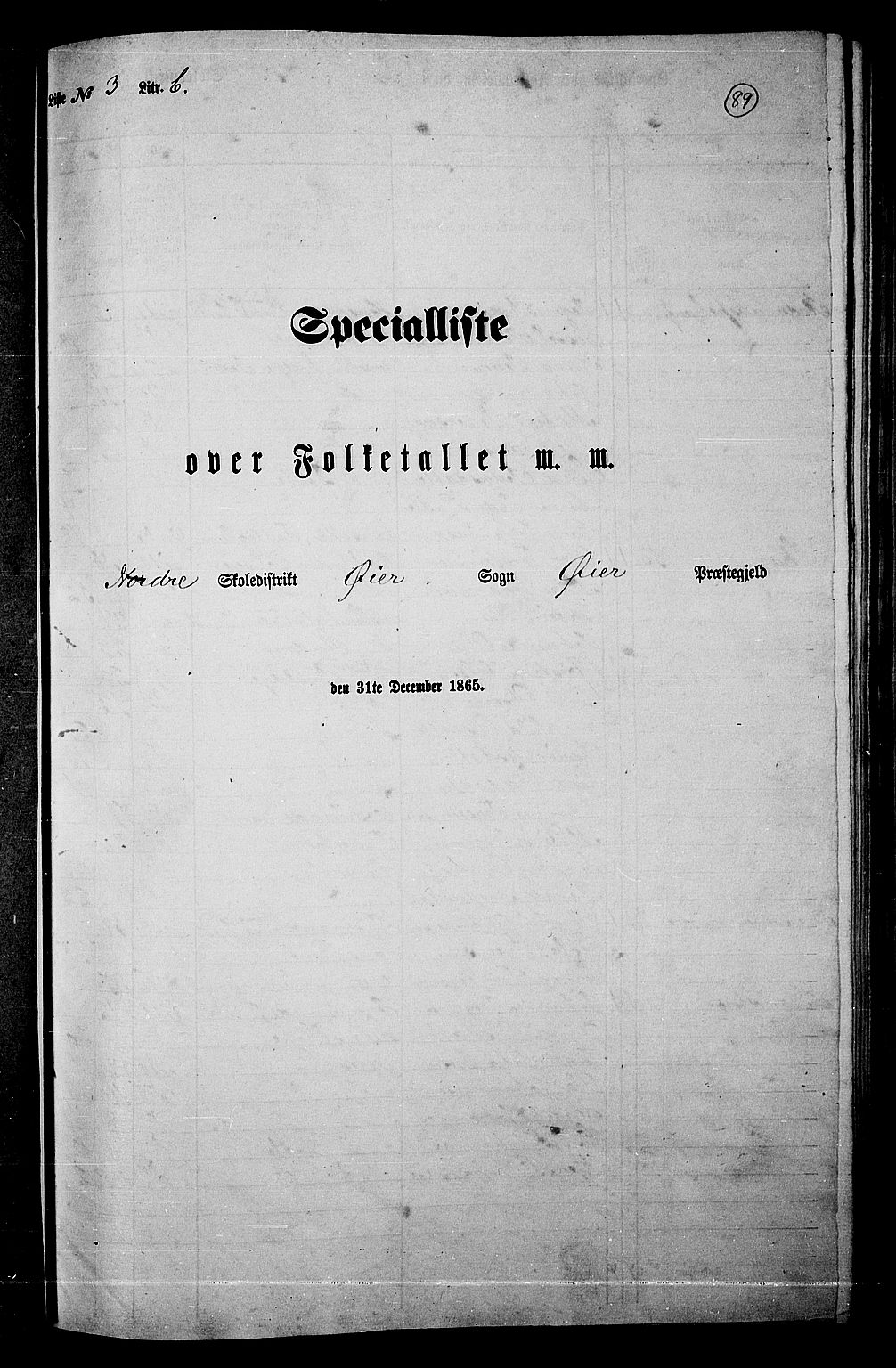 RA, Folketelling 1865 for 0521P Øyer prestegjeld, 1865, s. 80