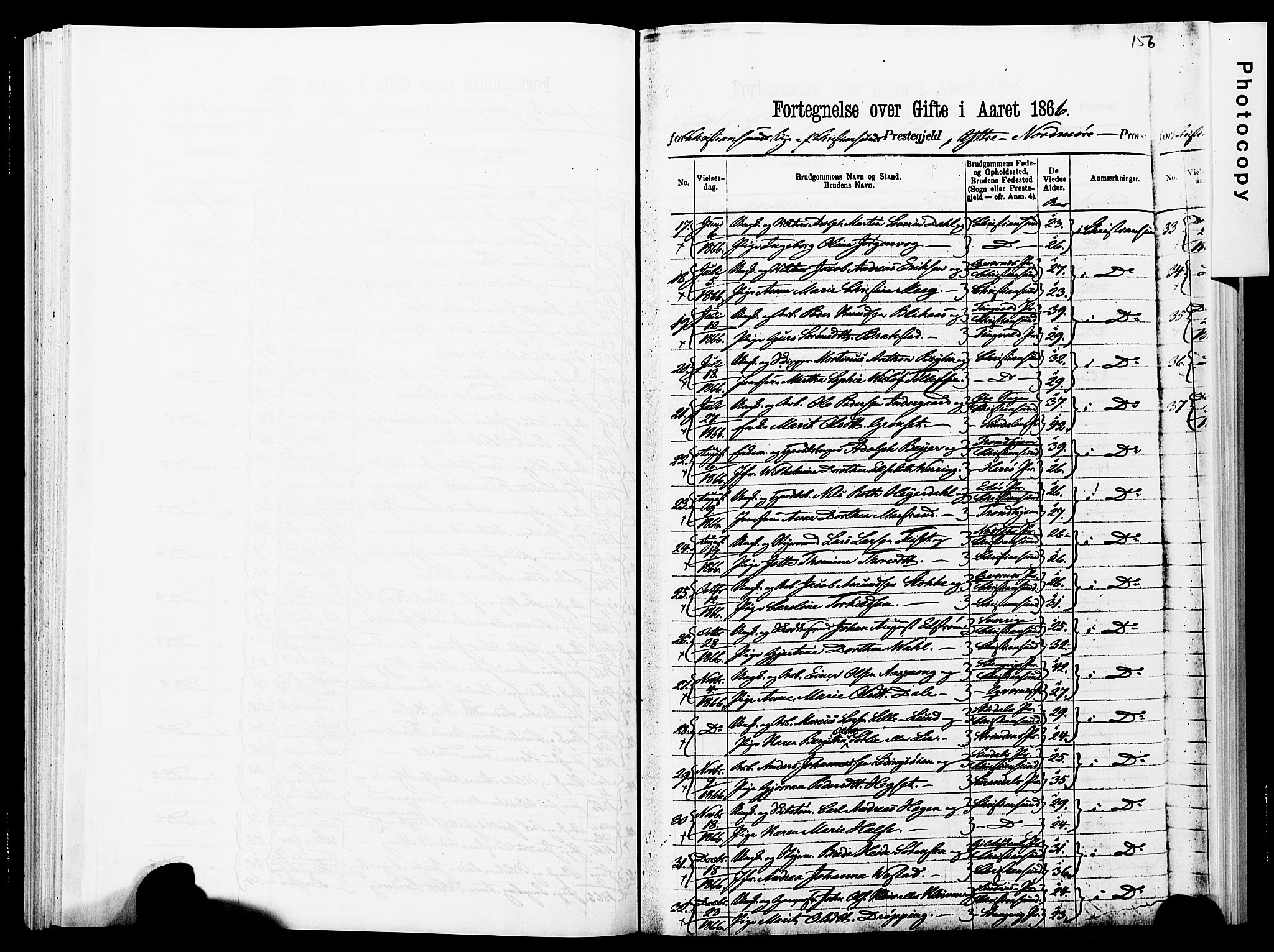 Ministerialprotokoller, klokkerbøker og fødselsregistre - Møre og Romsdal, SAT/A-1454/572/L0857: Ministerialbok nr. 572D01, 1866-1872, s. 156