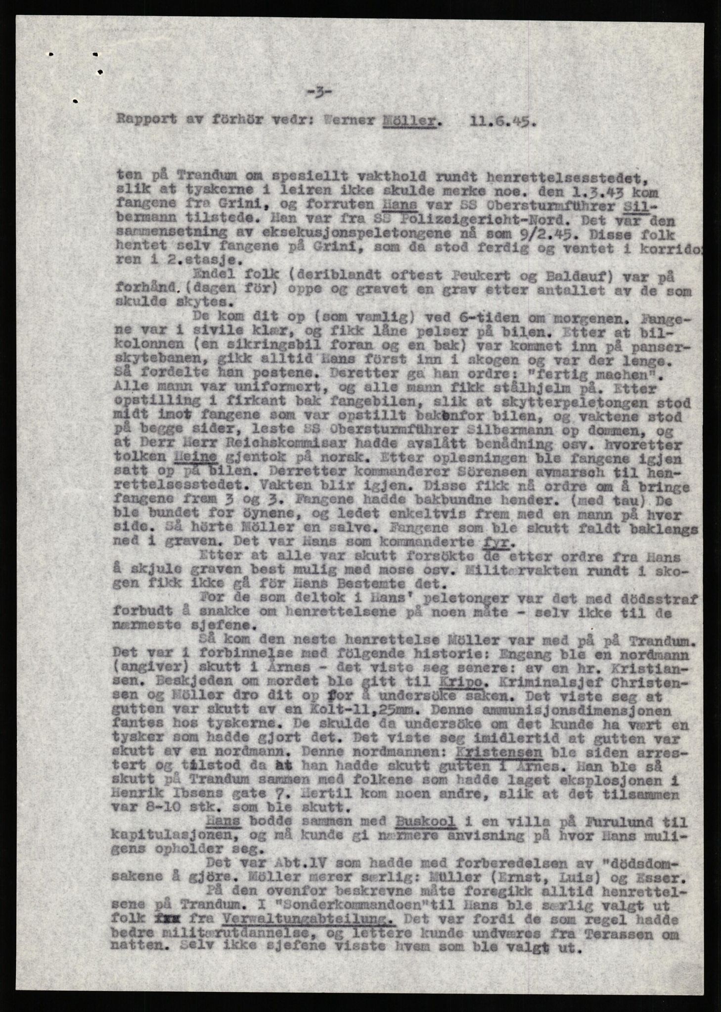 Forsvaret, Forsvarets overkommando II, AV/RA-RAFA-3915/D/Db/L0023: CI Questionaires. Tyske okkupasjonsstyrker i Norge. Tyskere., 1945-1946, s. 409