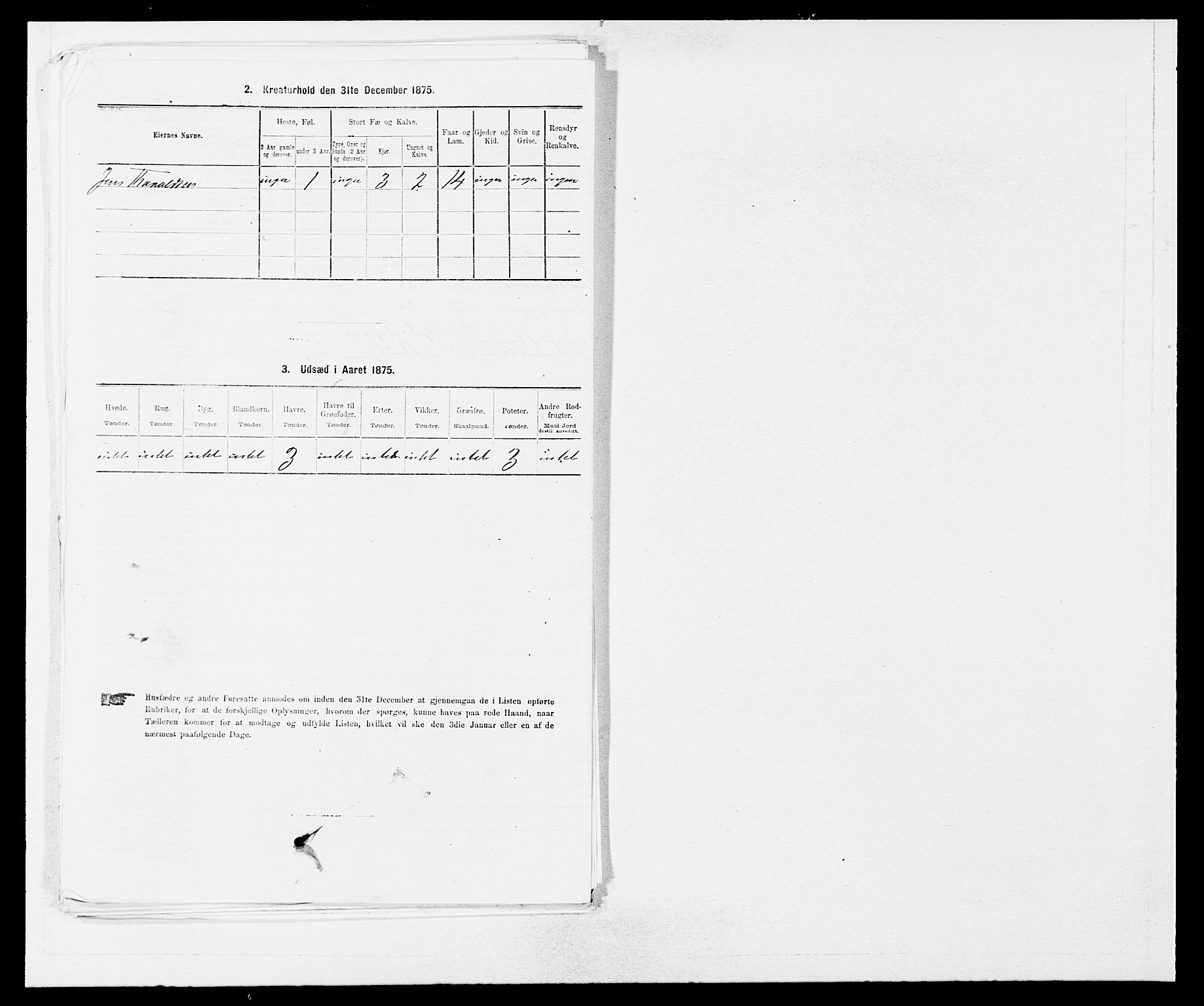 SAB, Folketelling 1875 for 1222P Fitjar prestegjeld, 1875, s. 577