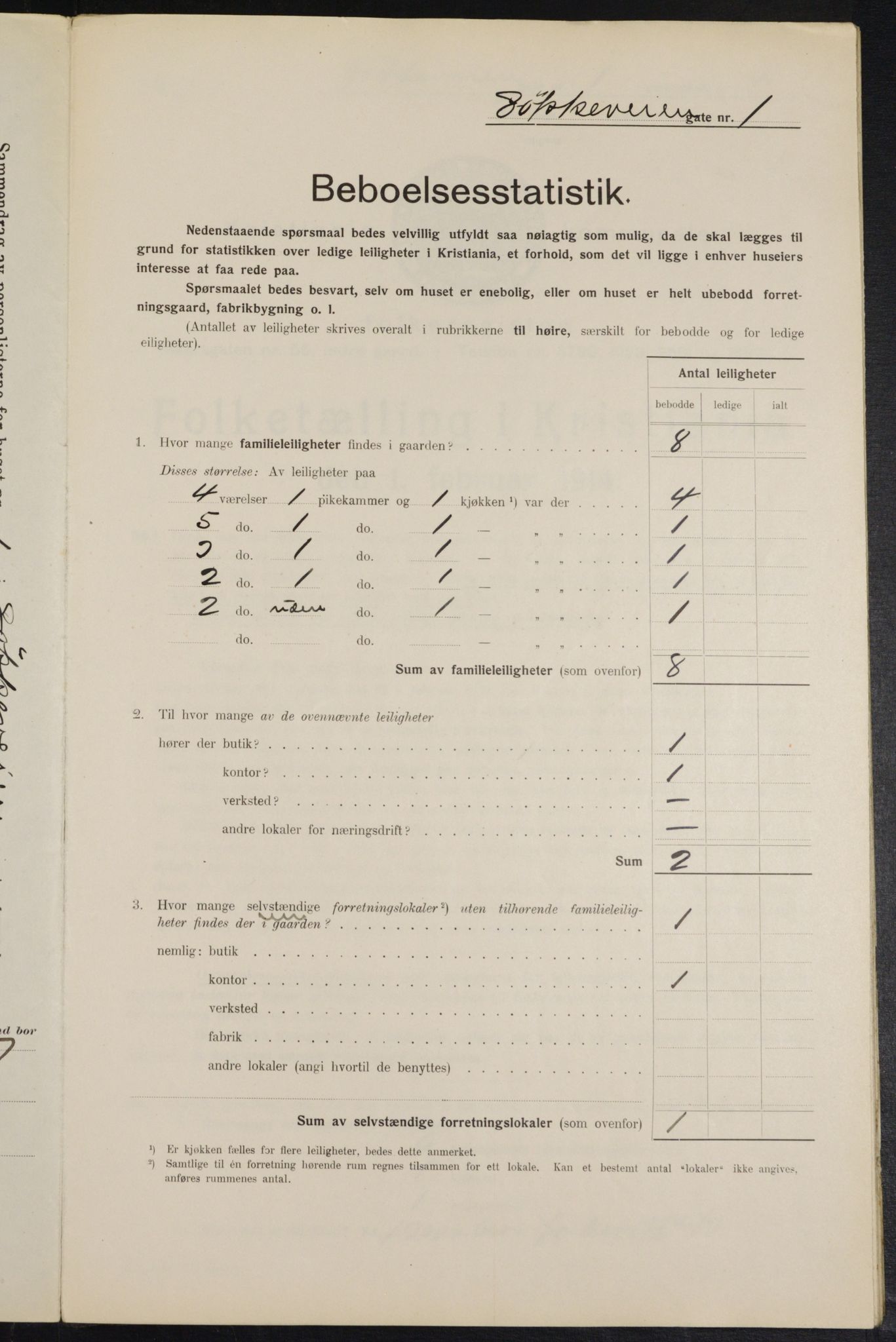 OBA, Kommunal folketelling 1.2.1914 for Kristiania, 1914, s. 58562