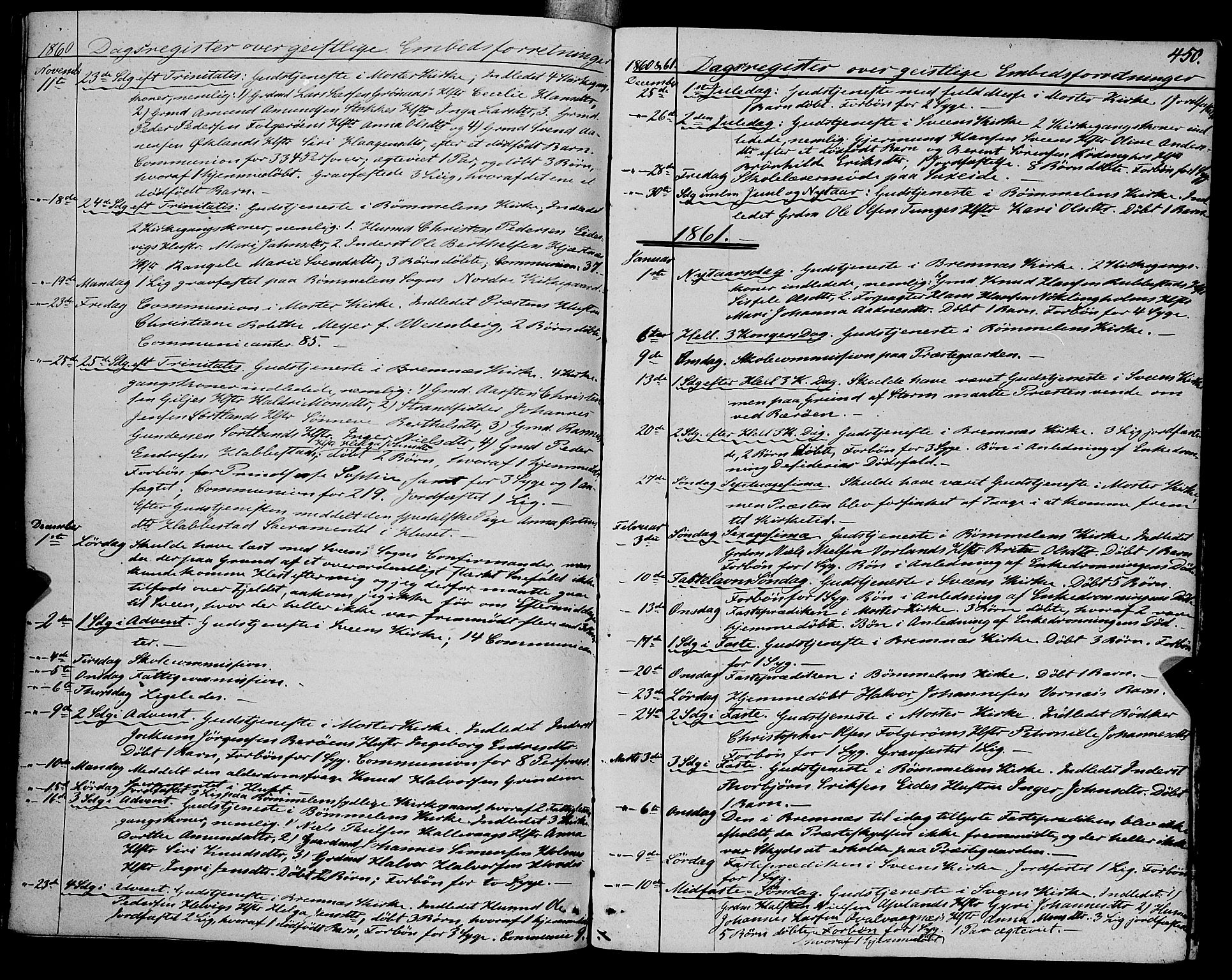 Finnås sokneprestembete, AV/SAB-A-99925/H/Ha/Haa/Haaa/L0007: Ministerialbok nr. A 7, 1850-1862, s. 450