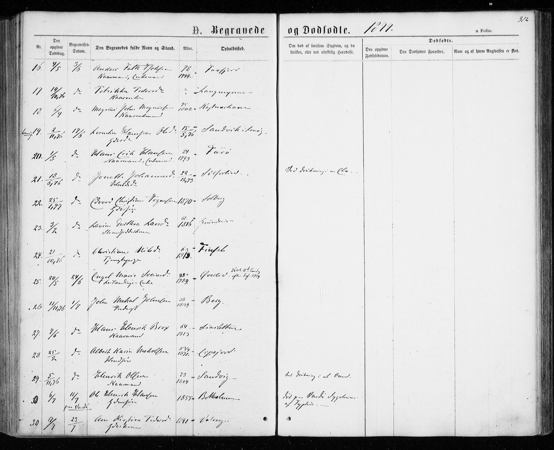 Tranøy sokneprestkontor, AV/SATØ-S-1313/I/Ia/Iaa/L0008kirke: Ministerialbok nr. 8, 1867-1877, s. 312