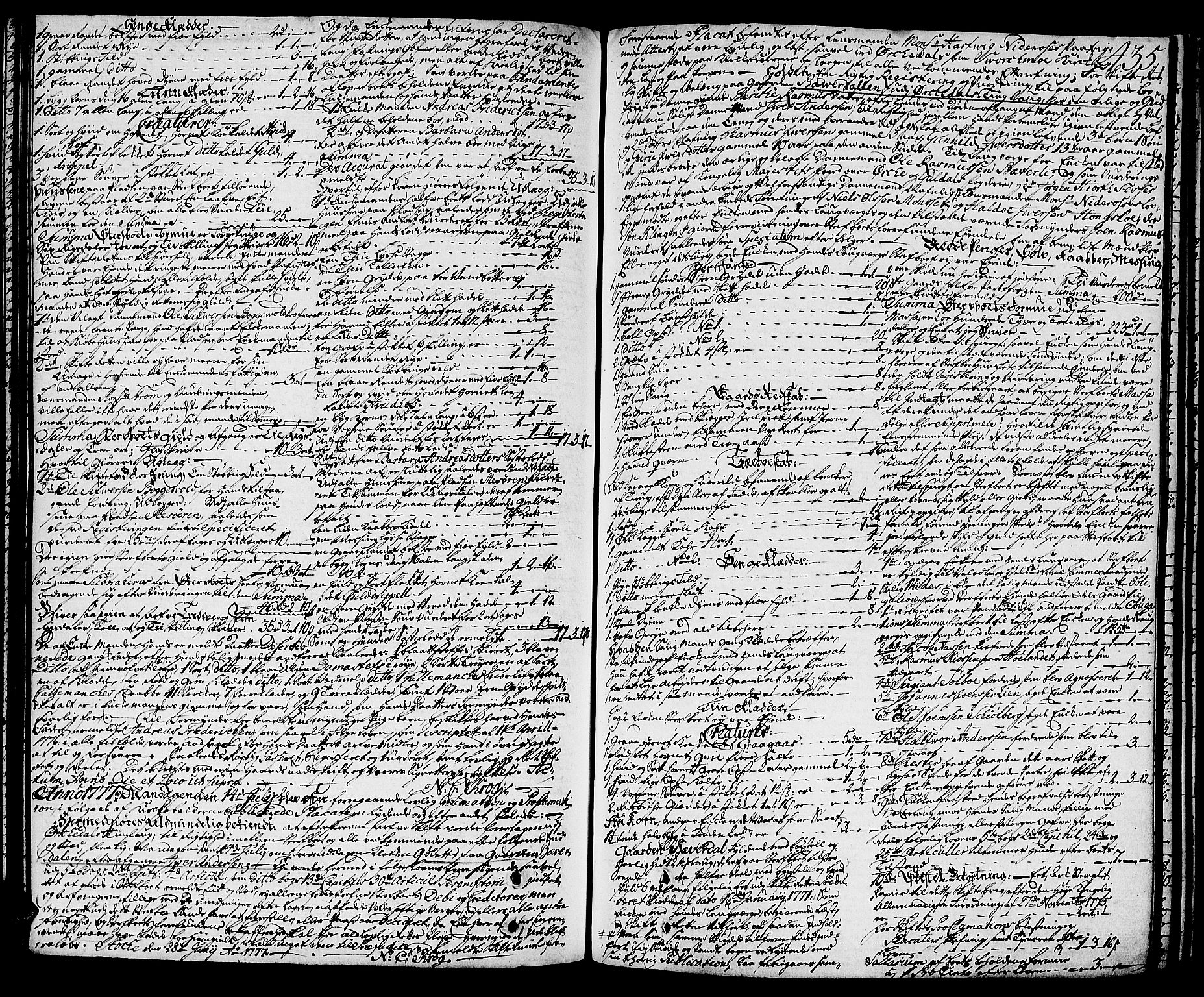 Orkdal sorenskriveri, SAT/A-4169/1/3/3Aa/L0007: Skifteprotokoller, 1767-1782, s. 434b-435a