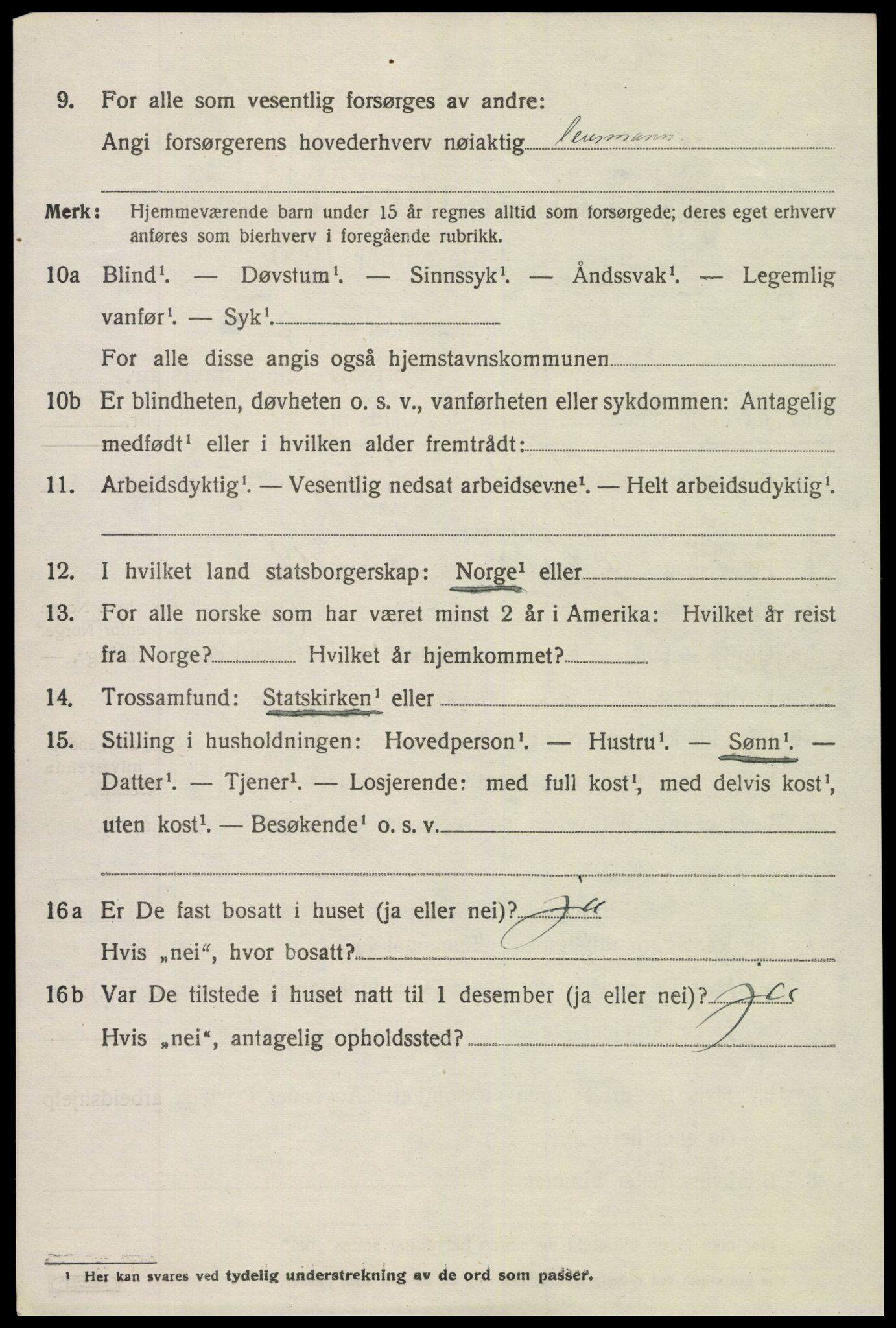 SAK, Folketelling 1920 for 0914 Holt herred, 1920, s. 2295
