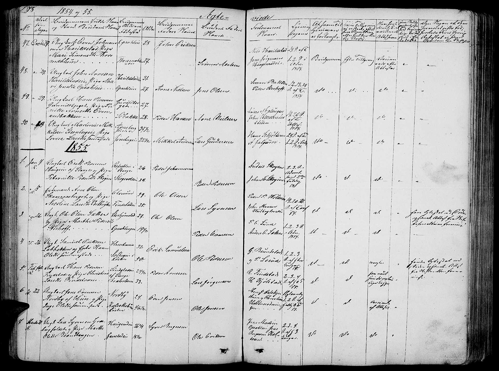 Romedal prestekontor, AV/SAH-PREST-004/L/L0009: Klokkerbok nr. 9, 1846-1866, s. 178