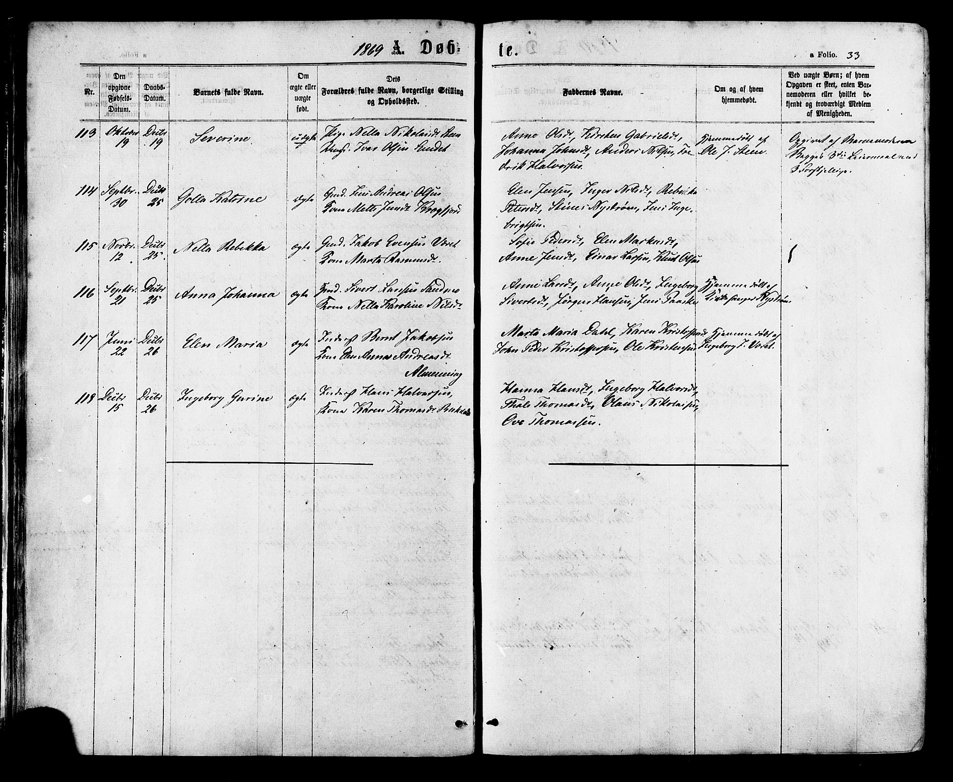 Ministerialprotokoller, klokkerbøker og fødselsregistre - Sør-Trøndelag, AV/SAT-A-1456/657/L0706: Ministerialbok nr. 657A07, 1867-1878, s. 33