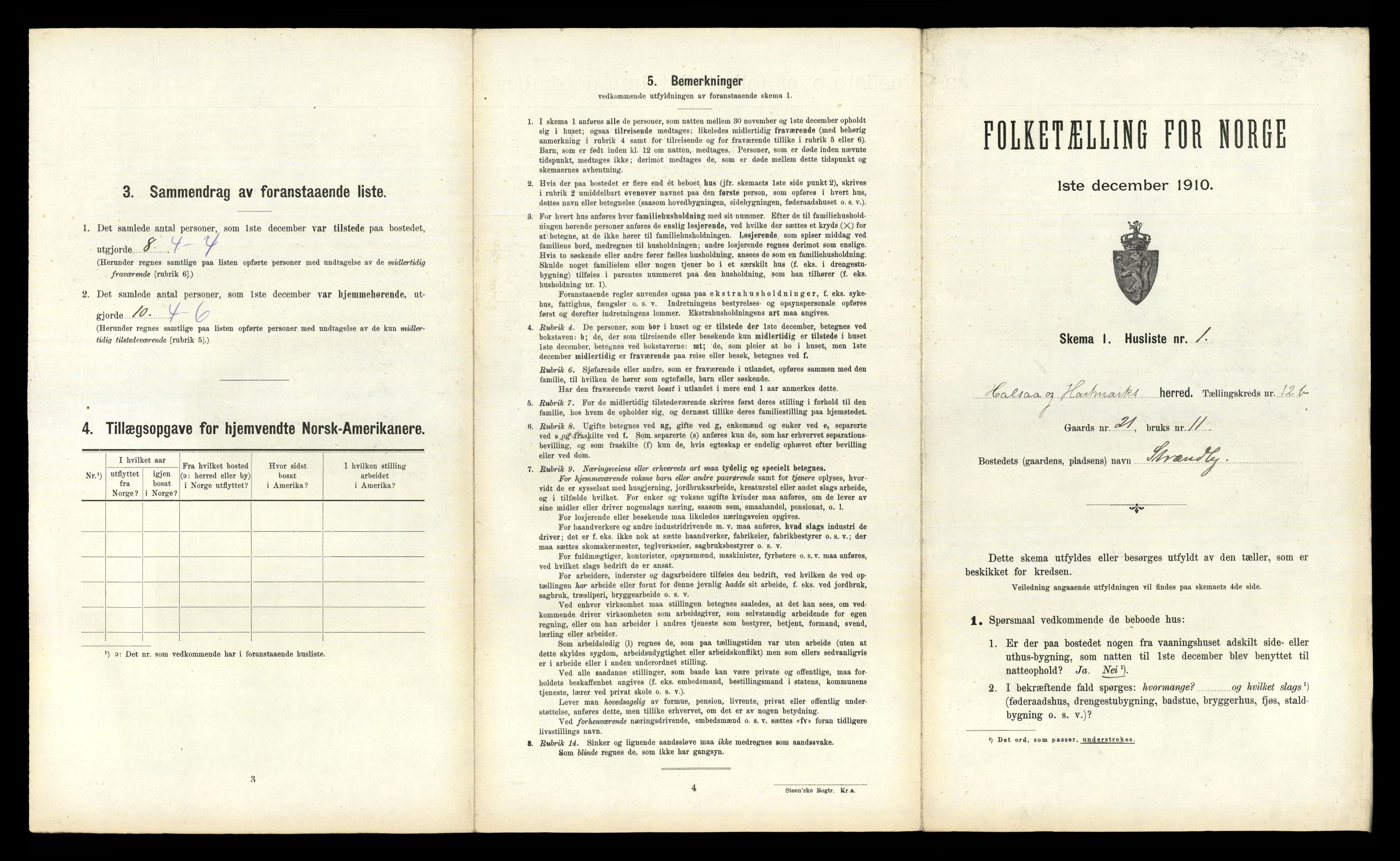RA, Folketelling 1910 for 1019 Halse og Harkmark herred, 1910, s. 1146
