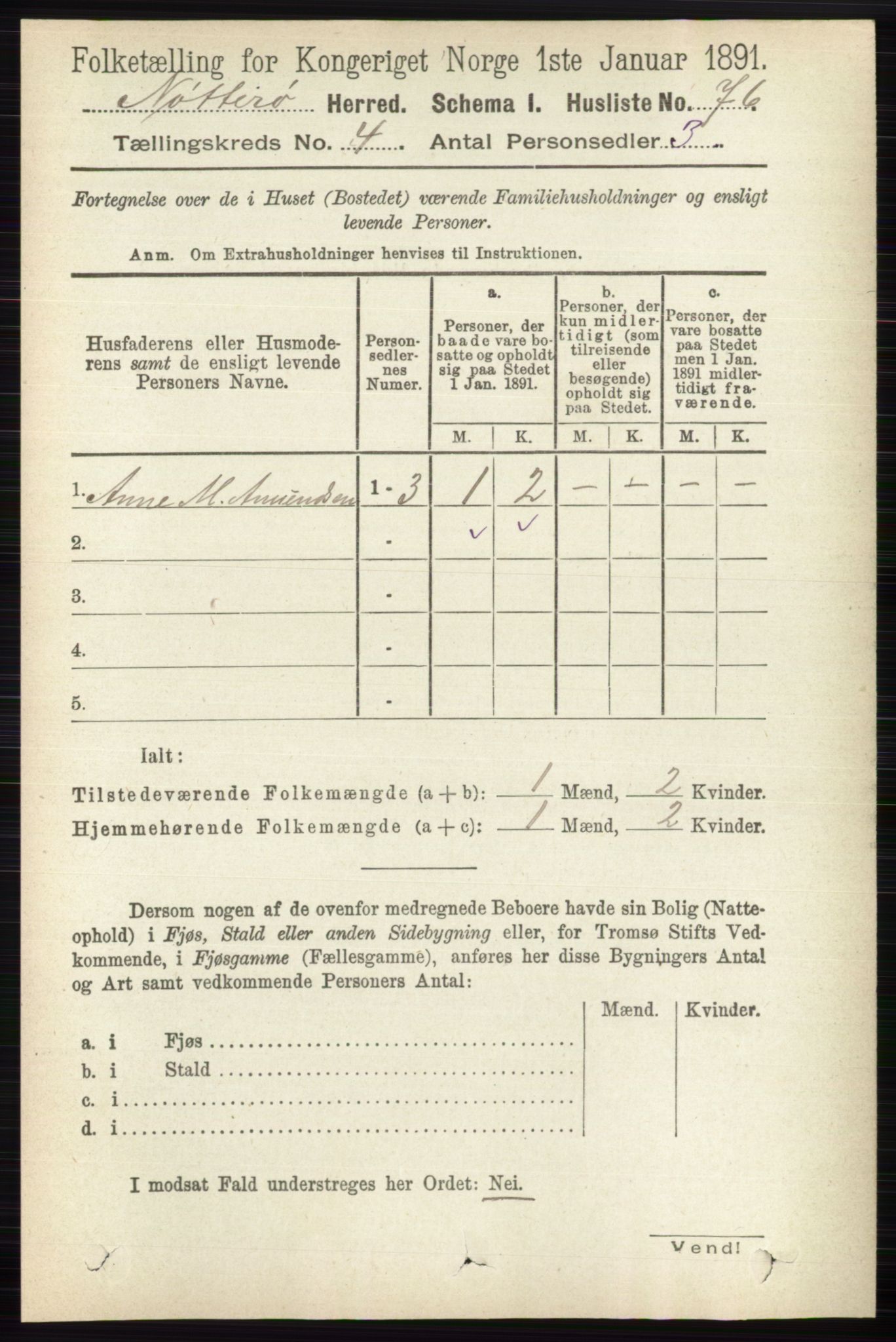 RA, Folketelling 1891 for 0722 Nøtterøy herred, 1891, s. 2019