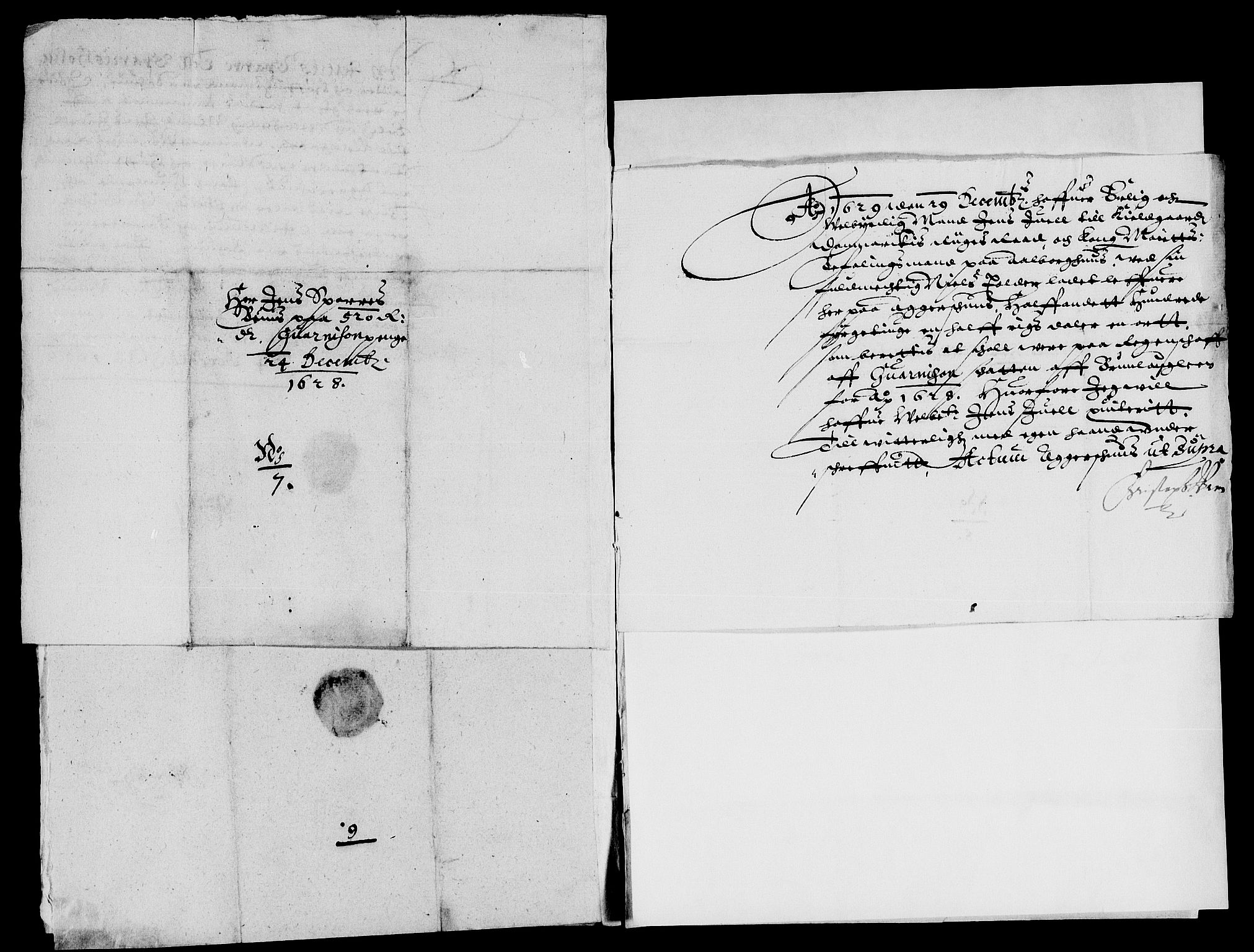 Rentekammeret inntil 1814, Reviderte regnskaper, Lensregnskaper, AV/RA-EA-5023/R/Rb/Rba/L0092: Akershus len, 1628-1629