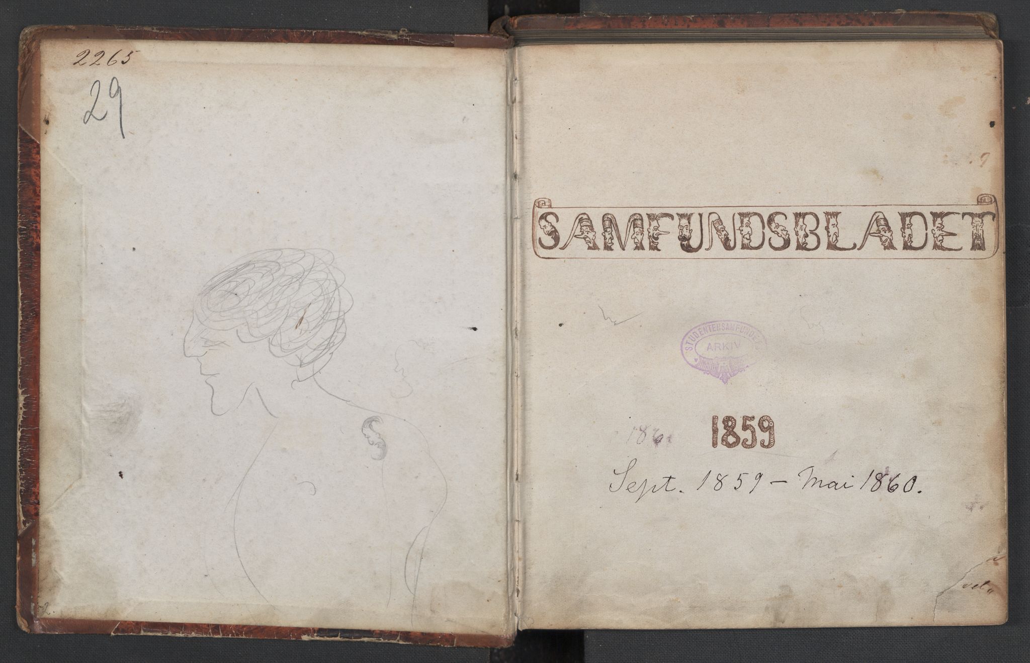 Det Norske Studentersamfund, AV/RA-PA-1322/X/Xa/L0007/0001: -- / Samfundsbladet, 1859-1860, s. 2