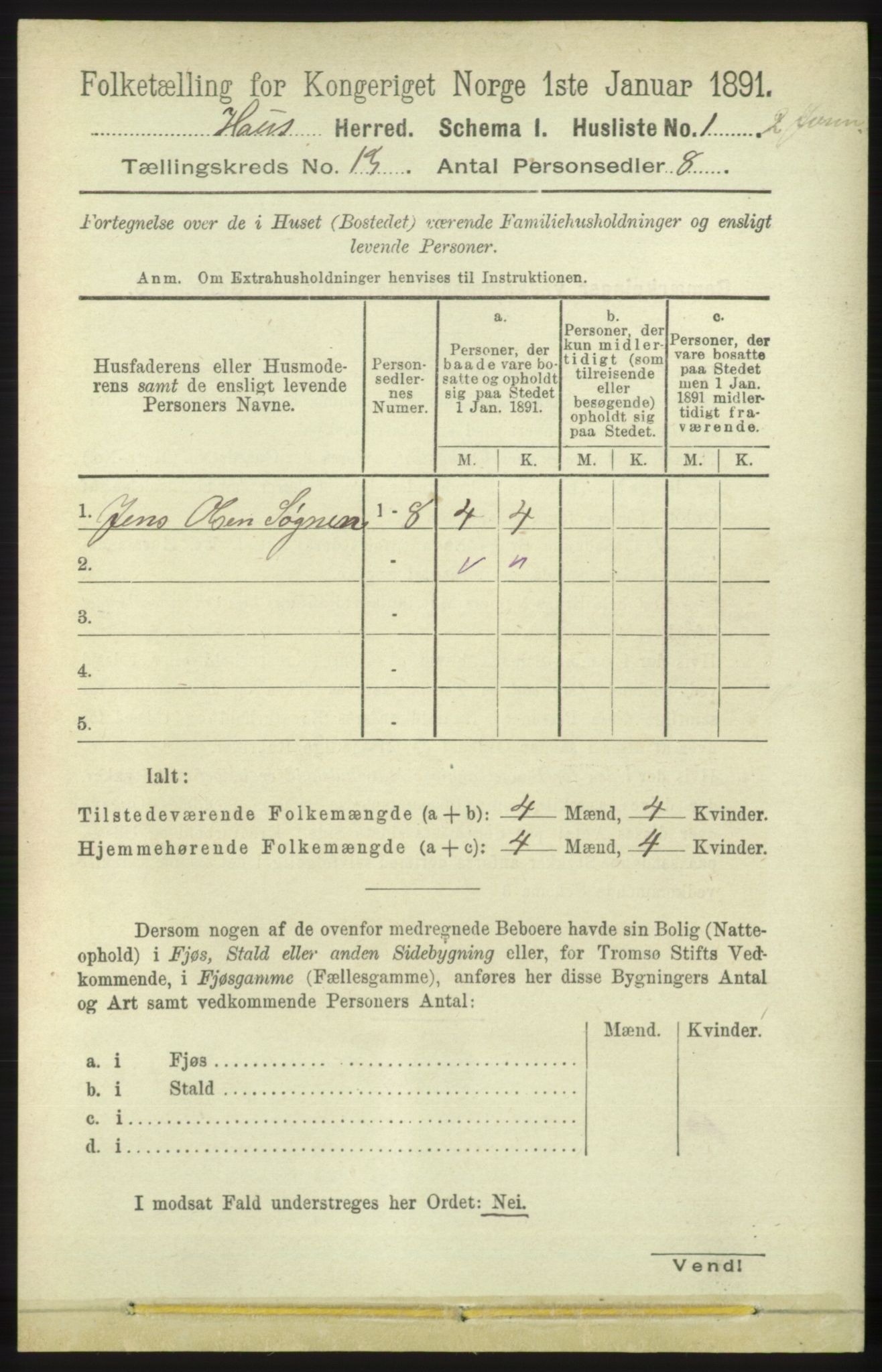 RA, Folketelling 1891 for 1250 Haus herred, 1891, s. 5521