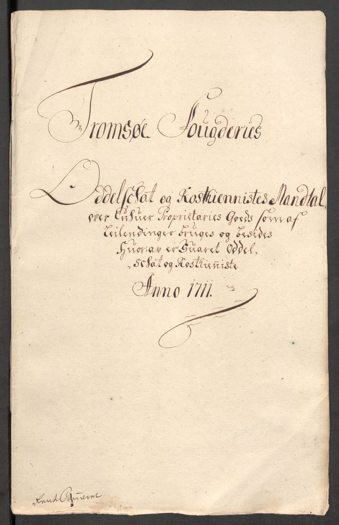 Rentekammeret inntil 1814, Reviderte regnskaper, Fogderegnskap, RA/EA-4092/R68/L4758: Fogderegnskap Senja og Troms, 1711-1712, s. 54
