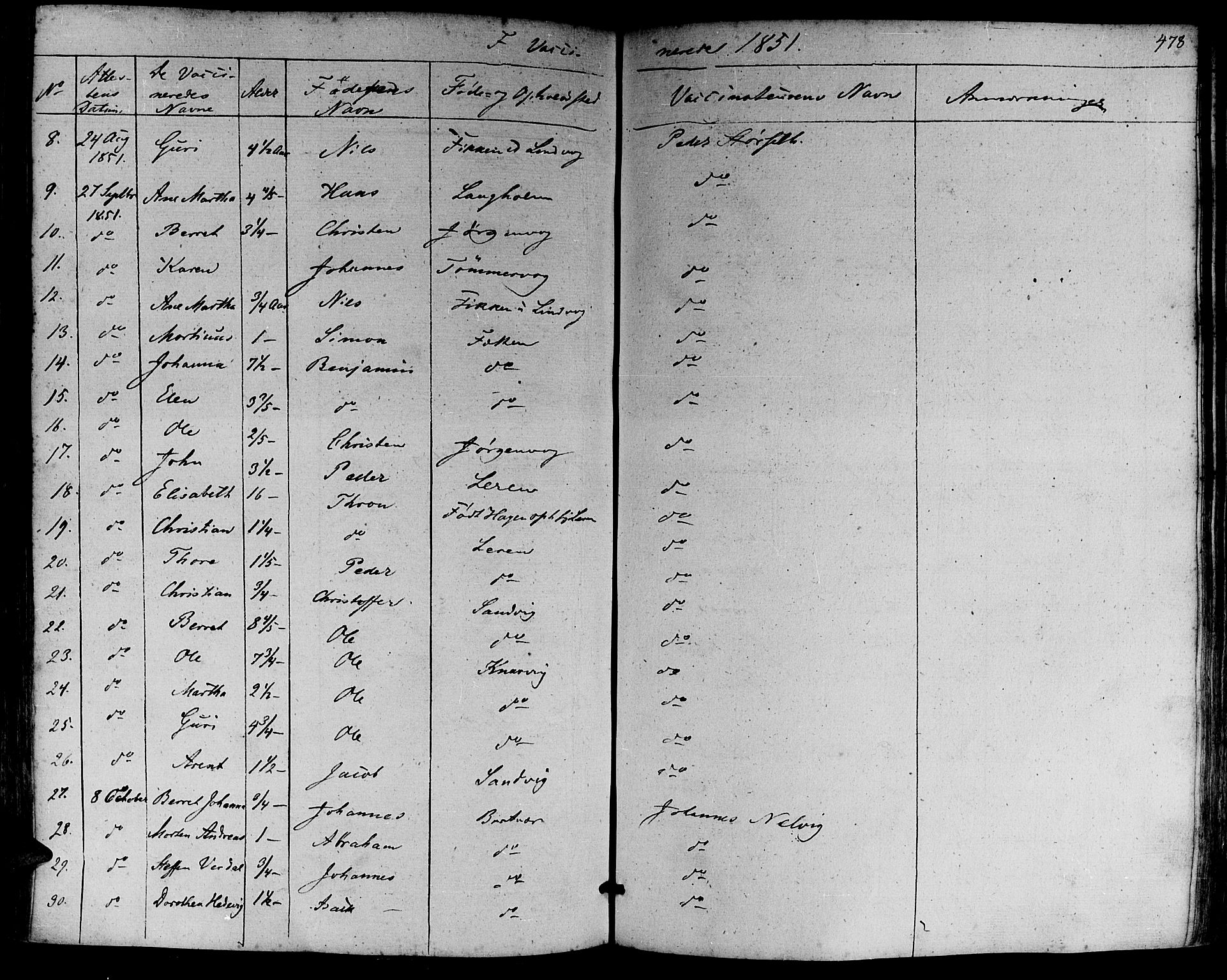 Ministerialprotokoller, klokkerbøker og fødselsregistre - Møre og Romsdal, SAT/A-1454/581/L0936: Ministerialbok nr. 581A04, 1836-1852, s. 478
