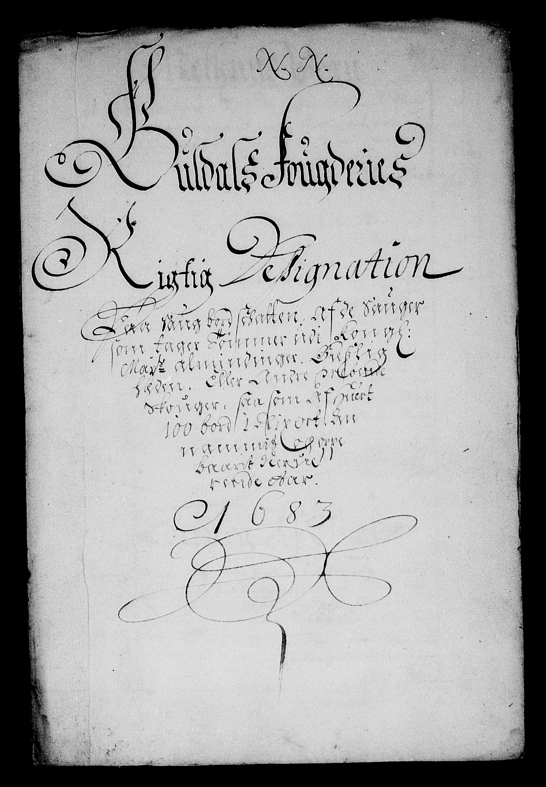 Rentekammeret inntil 1814, Reviderte regnskaper, Stiftamtstueregnskaper, Trondheim stiftamt og Nordland amt, AV/RA-EA-6044/R/Rg/L0072: Trondheim stiftamt og Nordland amt, 1683