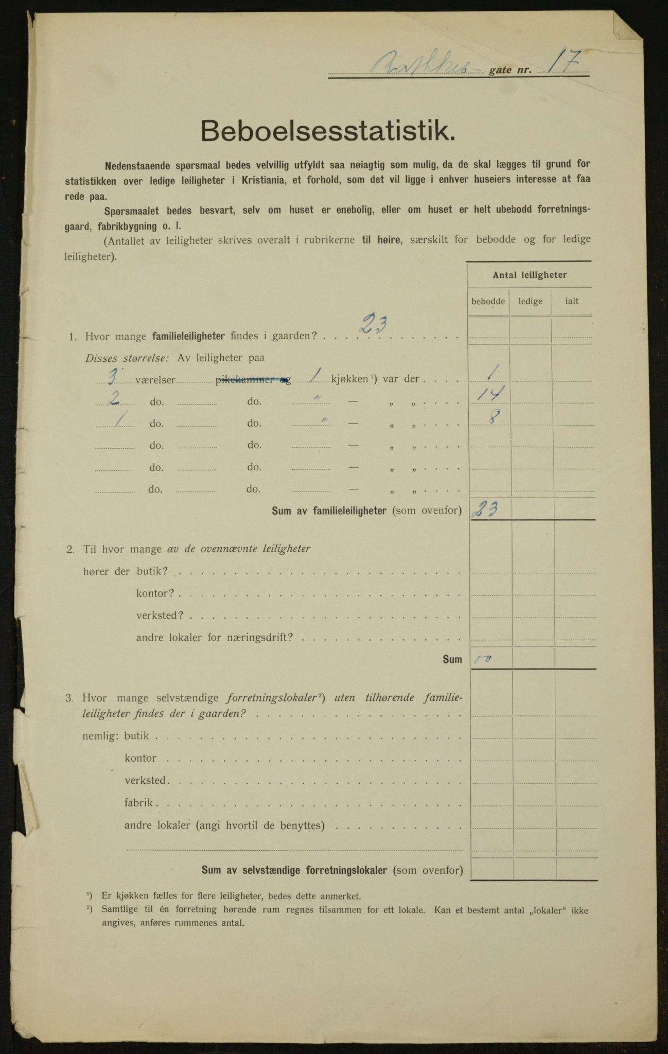 OBA, Kommunal folketelling 1.2.1912 for Kristiania, 1912, s. 82820