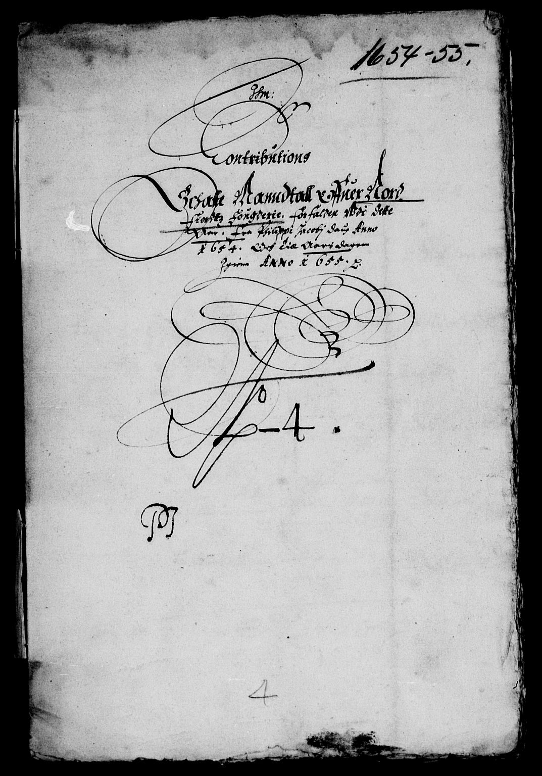 Rentekammeret inntil 1814, Reviderte regnskaper, Lensregnskaper, AV/RA-EA-5023/R/Rb/Rbt/L0128: Bergenhus len, 1654-1655