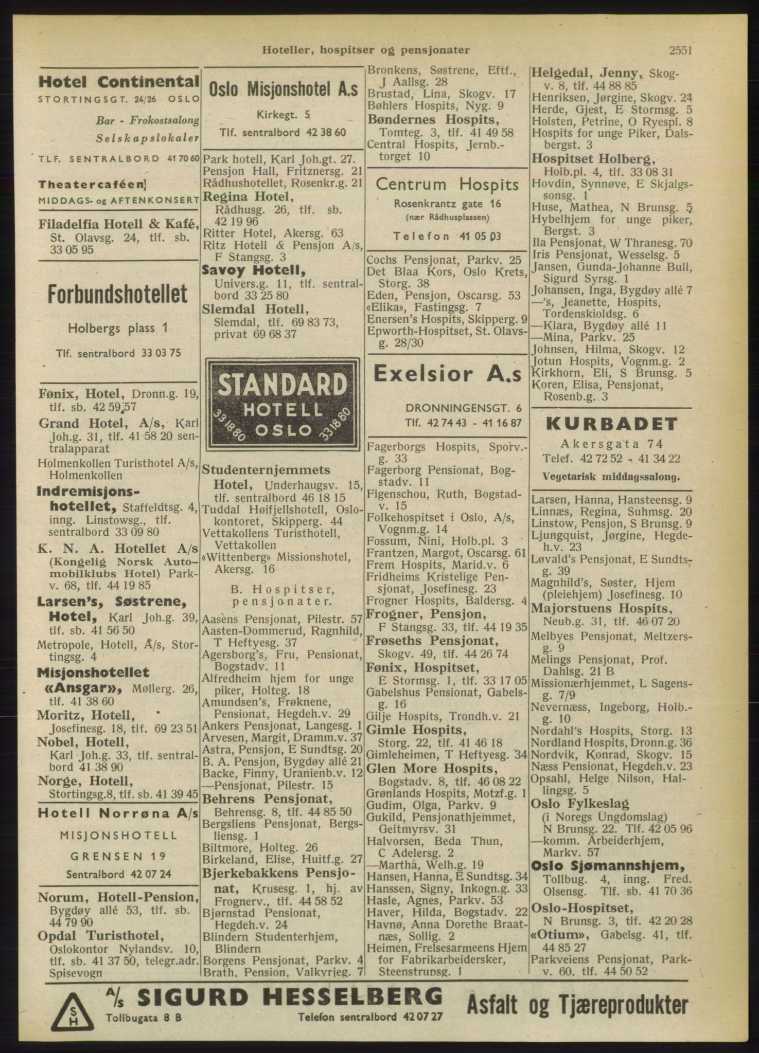 Kristiania/Oslo adressebok, PUBL/-, 1949, s. 2551
