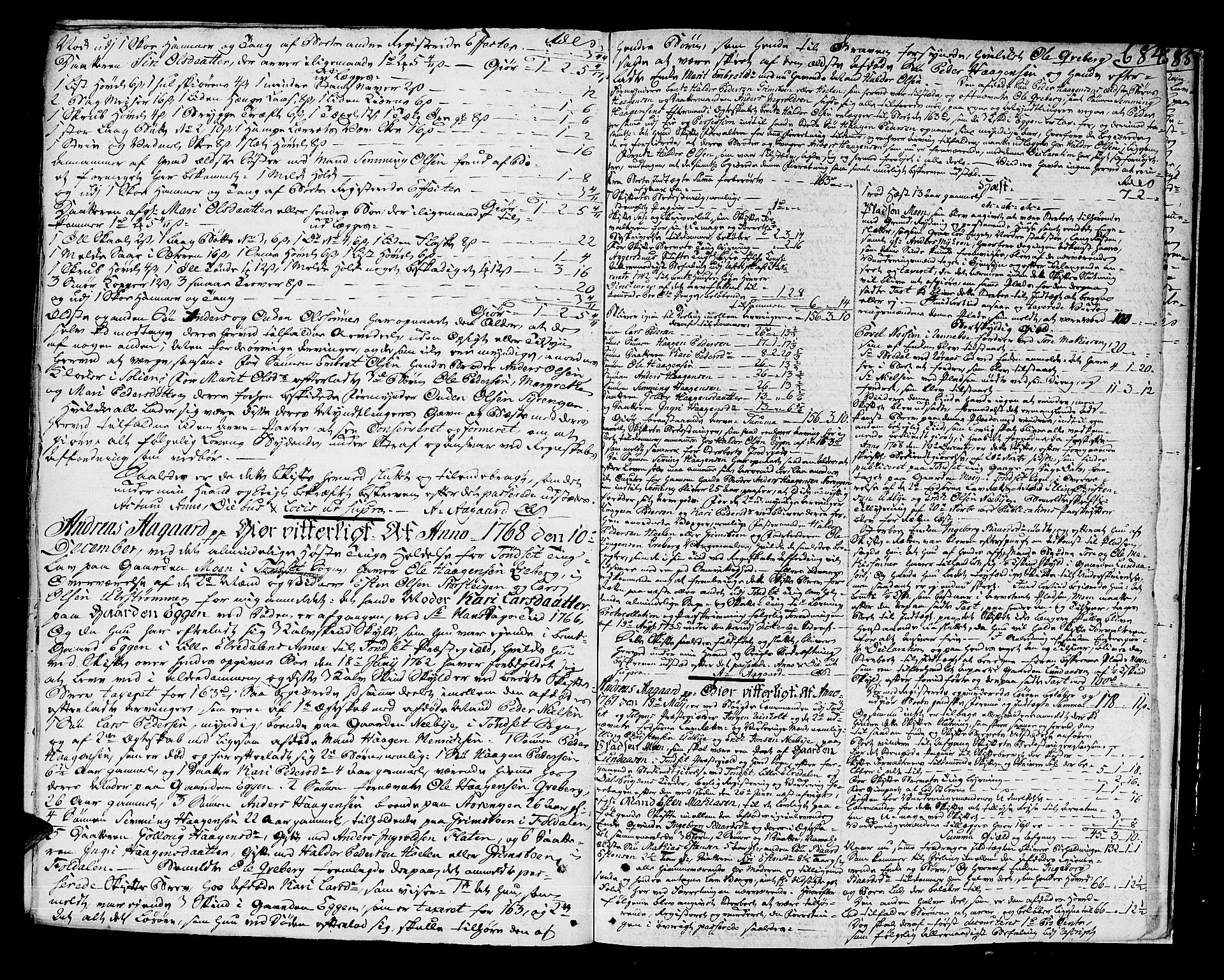 Solør og Østerdalen sorenskriveri, AV/SAH-TING-024/J/Ja/L0013: Skifteprotokoll, 1764-1768, s. 683b-684a