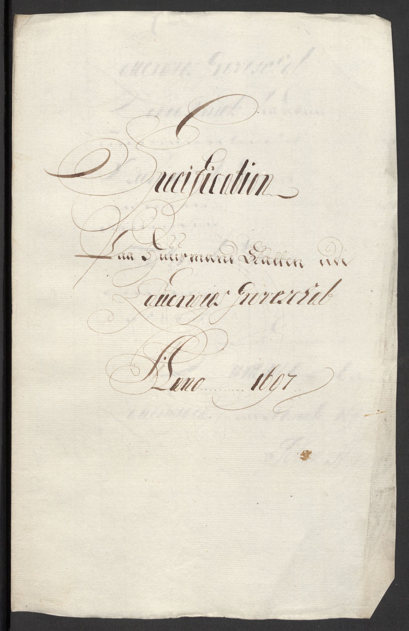 Rentekammeret inntil 1814, Reviderte regnskaper, Fogderegnskap, RA/EA-4092/R33/L1975: Fogderegnskap Larvik grevskap, 1696-1697, s. 128